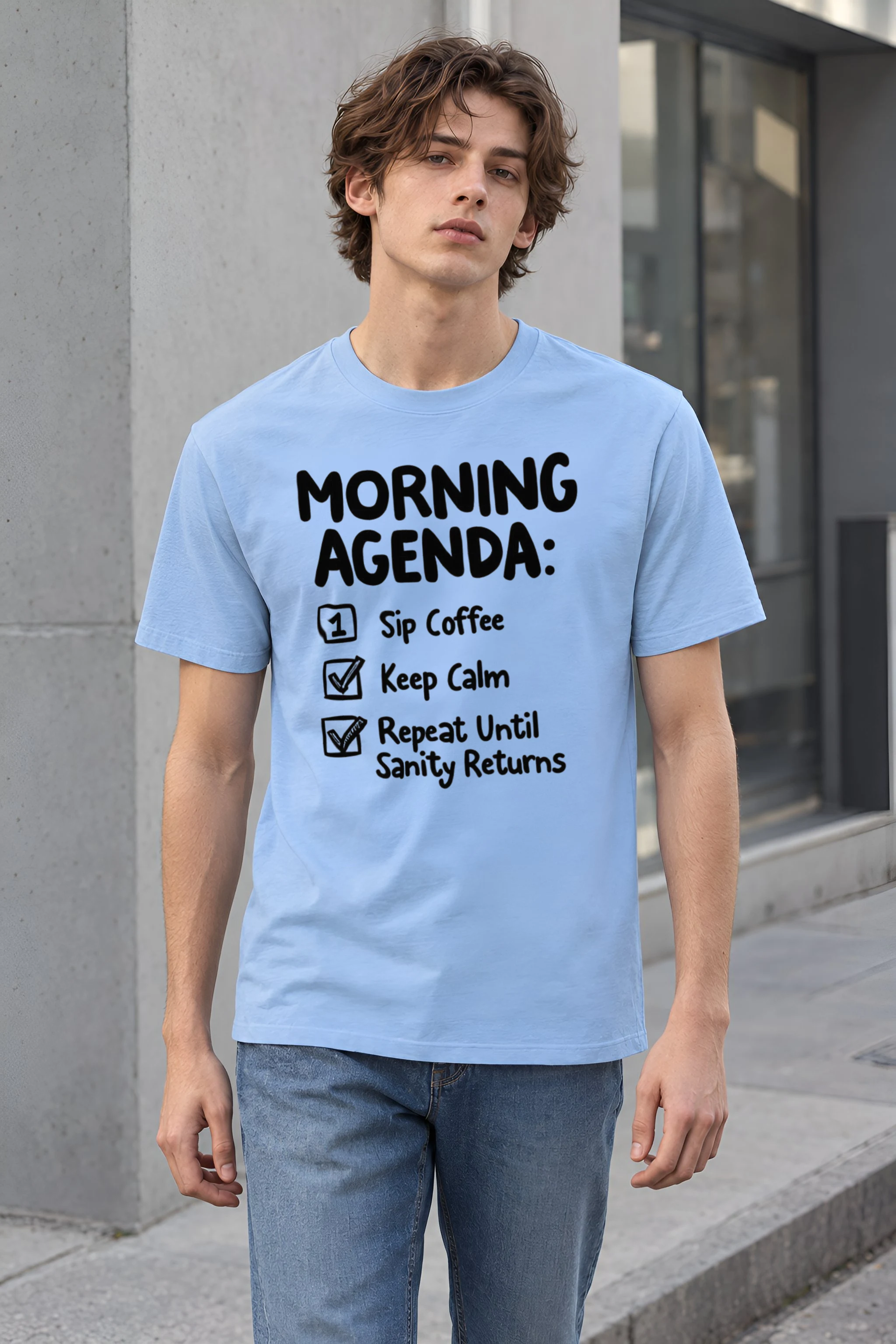"Sanity Returns" Heavyweight Unisex Crewneck T-shirt