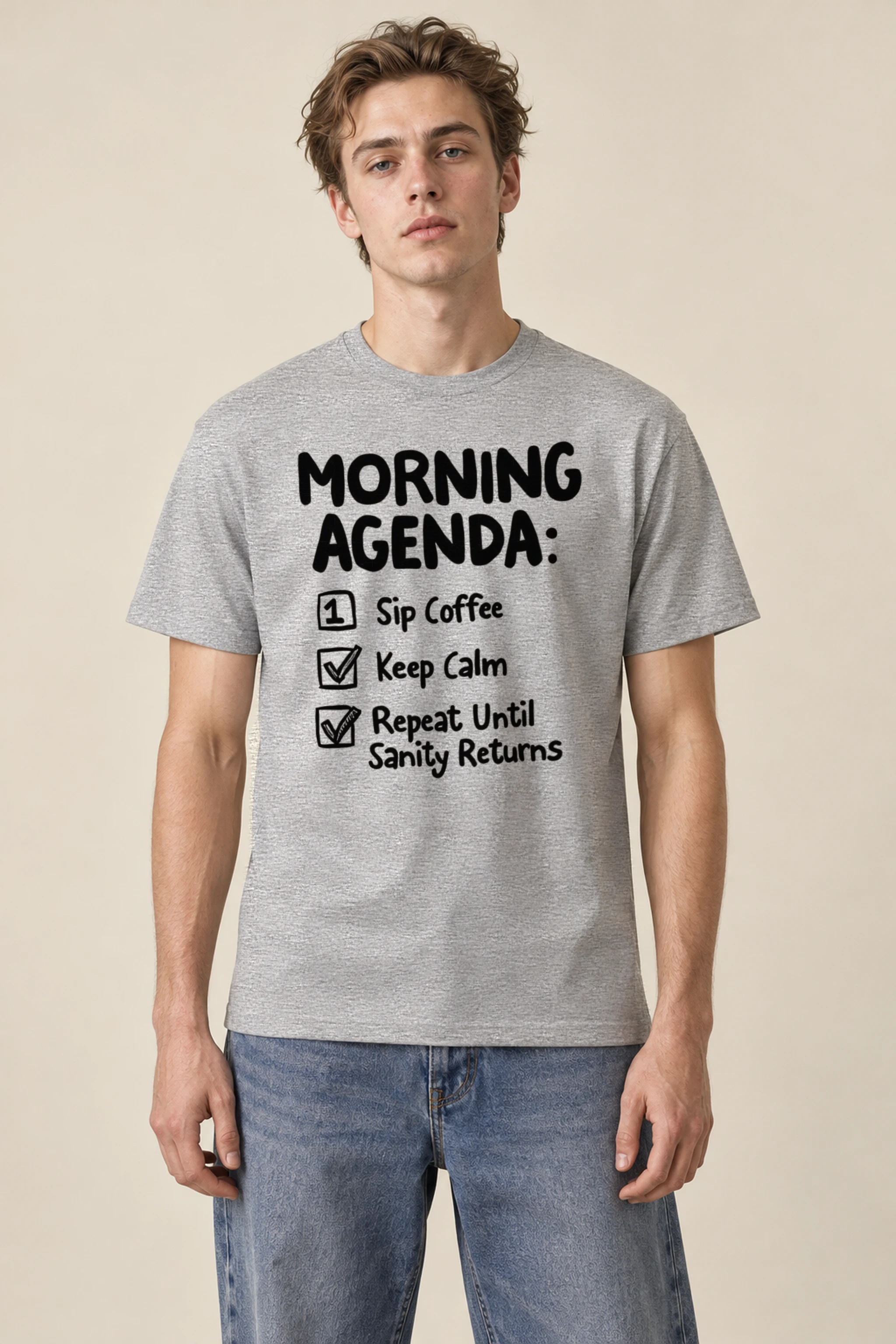 "Sanity Returns" Heavyweight Unisex Crewneck T-shirt