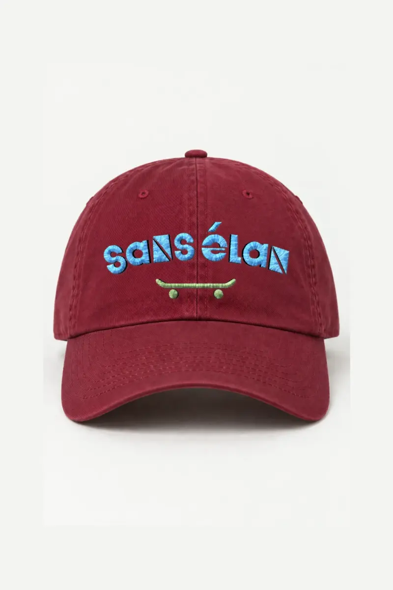 "Sans Élan Skateboard" Classic Dad Hat · Embroidered | Yupoong 6245CM