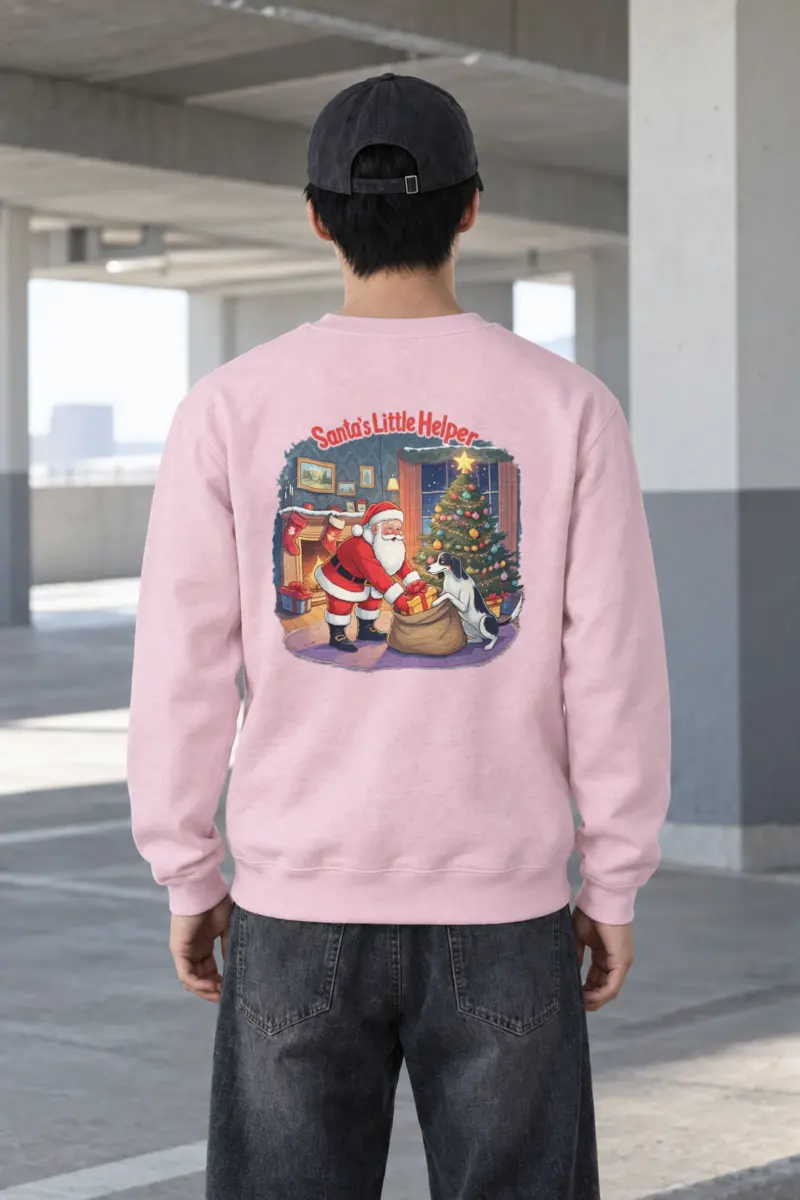 "Santa’s Little Helper" Heavy Blend Unisex Crewneck Sweatshirt