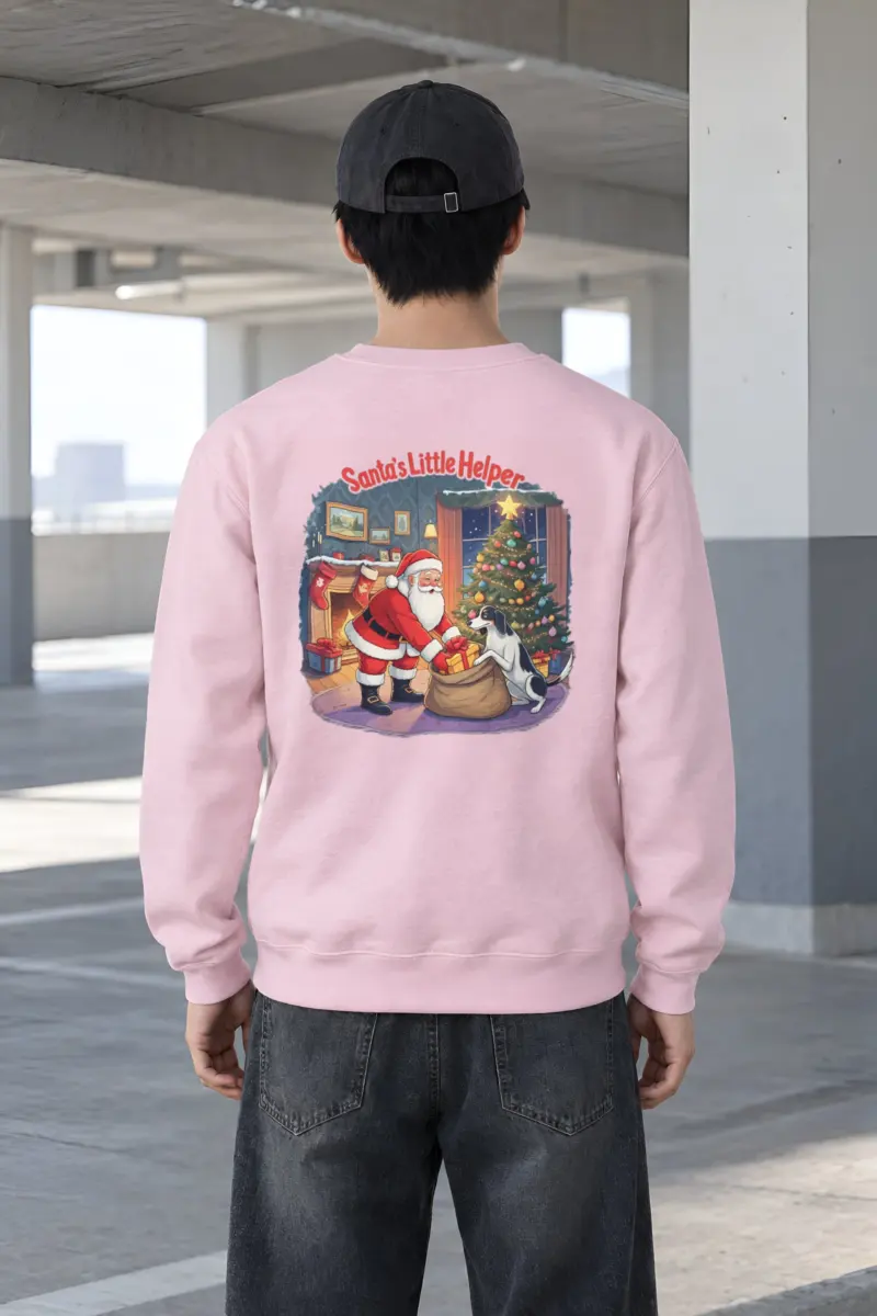 "Santa’s Little Helper" Heavy Blend Unisex Crewneck Sweatshirt