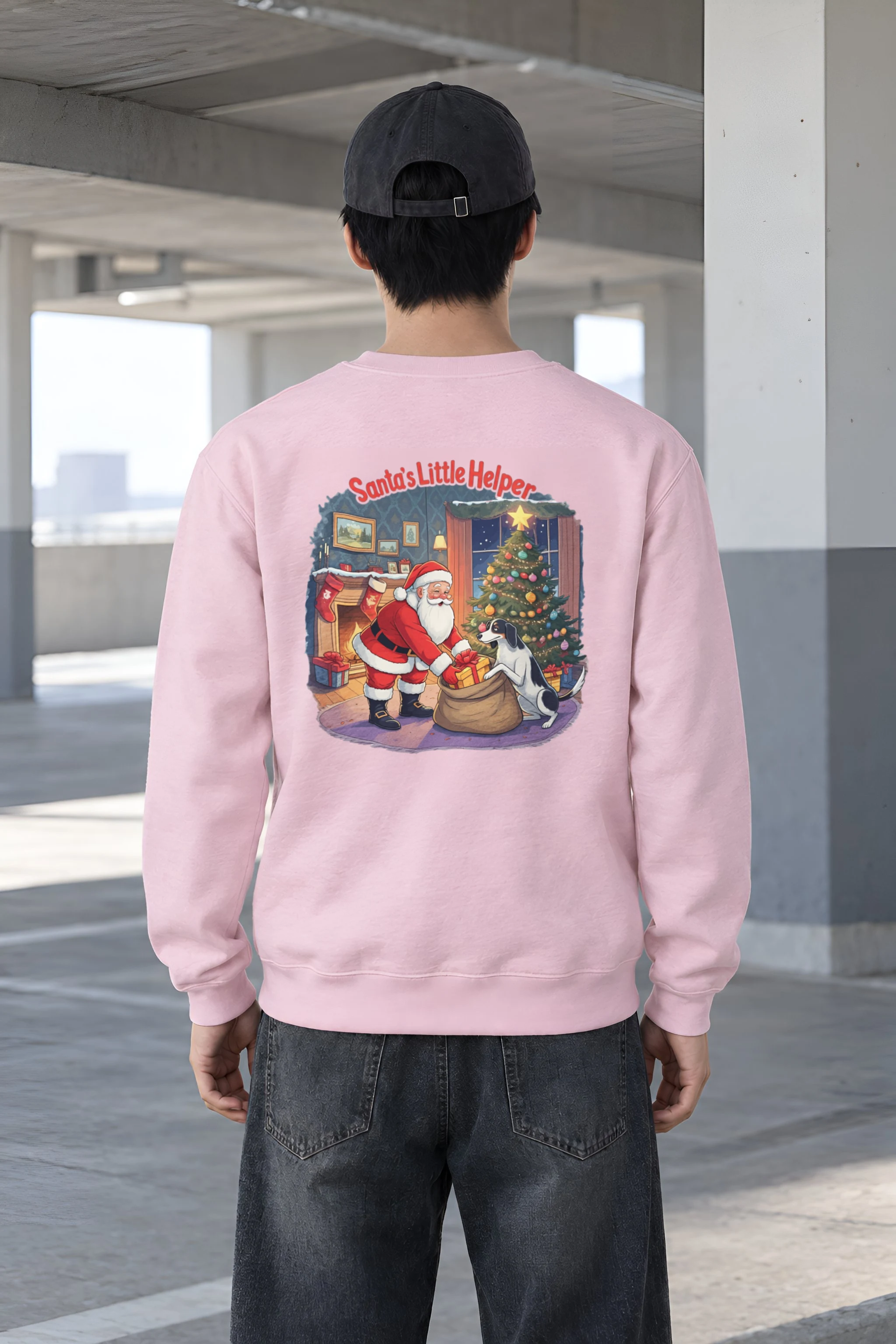 "Santa’s Little Helper" Heavy Blend Unisex Crewneck Sweatshirt
