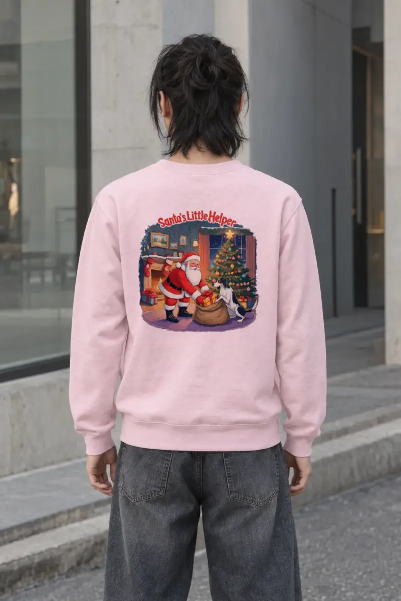 "Santa’s Little Helper" Heavy Blend Unisex Crewneck Sweatshirt | Gildan 18000