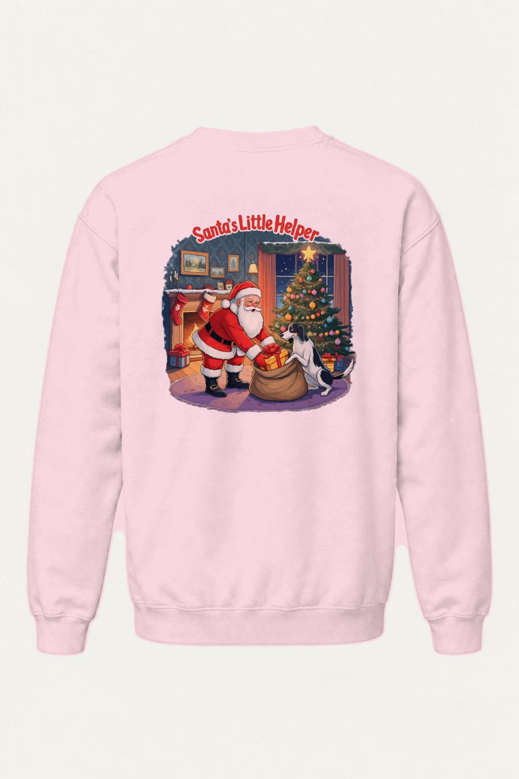 "Santa’s Little Helper" Heavy Blend Unisex Crewneck Sweatshirt | Gildan 18000
