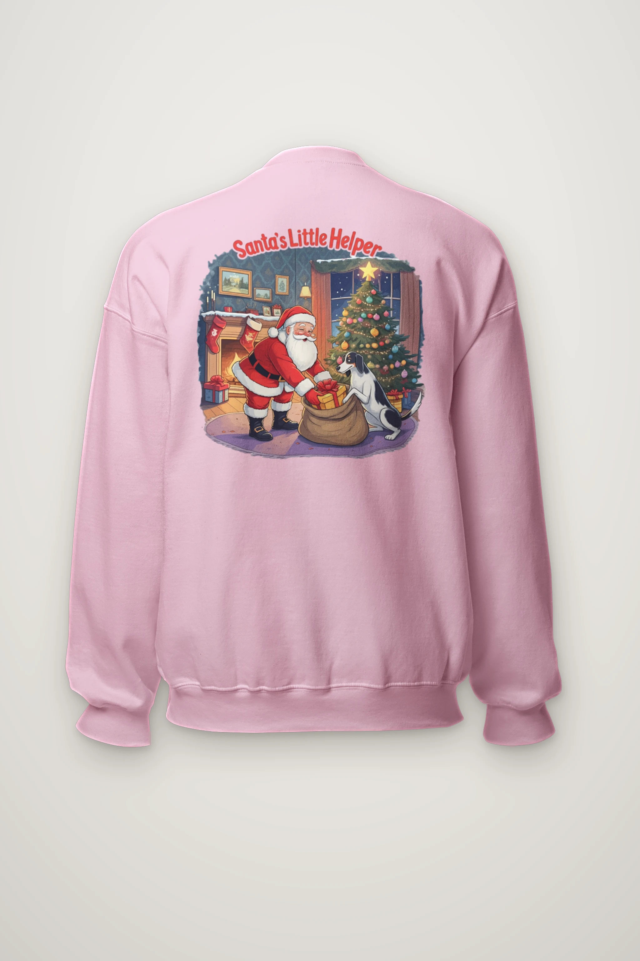 "Santa’s Little Helper" Heavy Blend Unisex Crewneck Sweatshirt