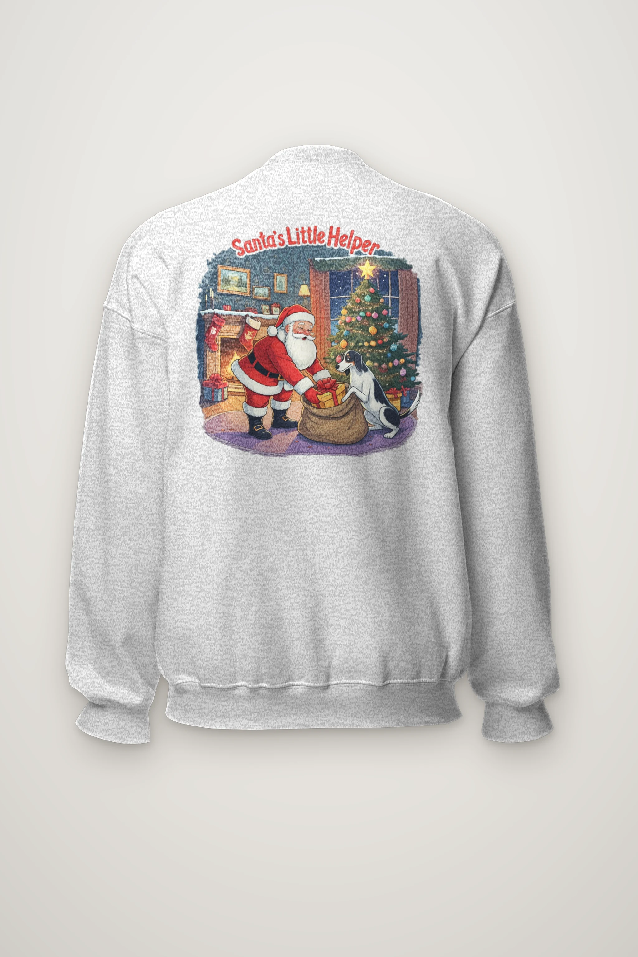 "Santa’s Little Helper" Heavy Blend Unisex Crewneck Sweatshirt