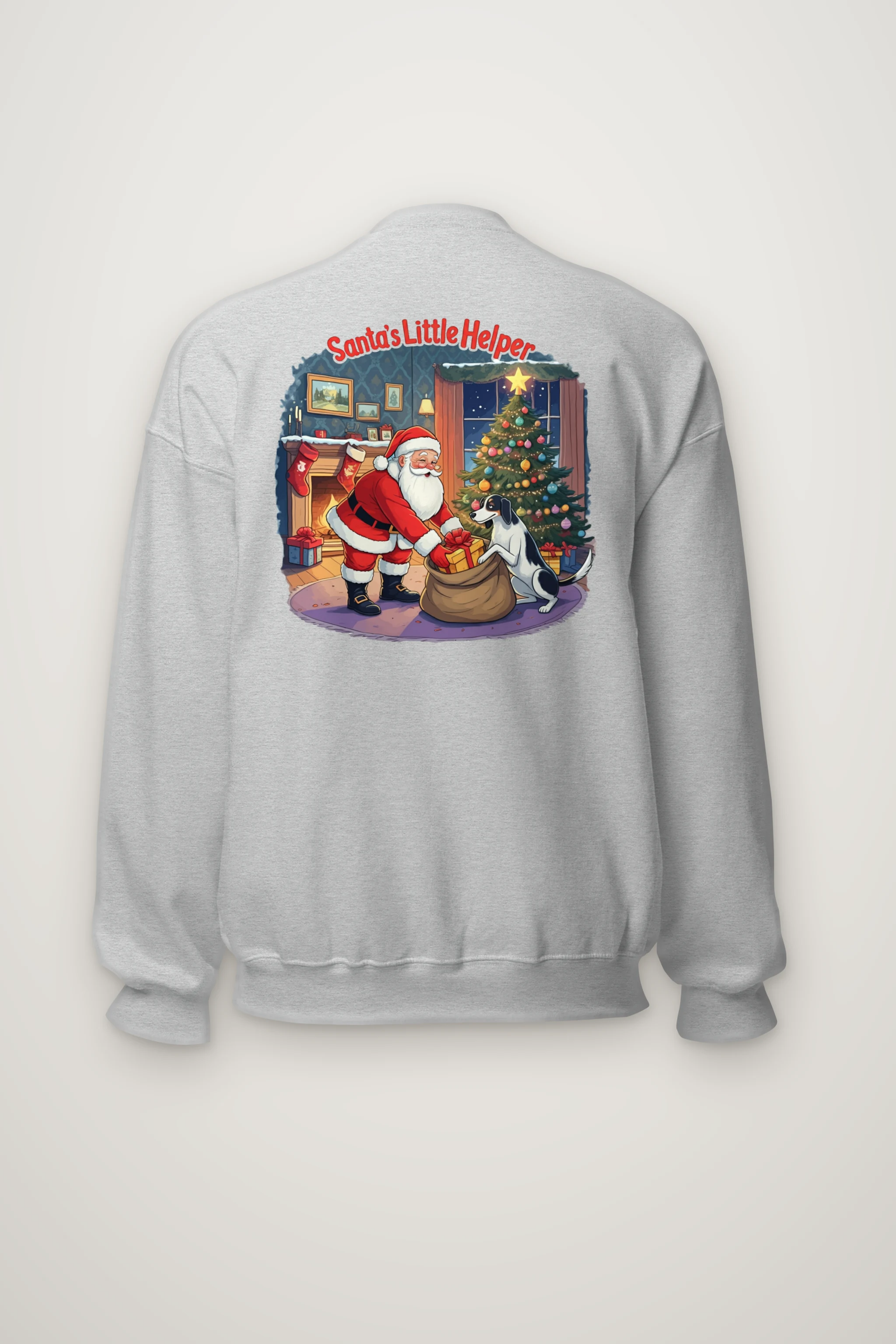 "Santa’s Little Helper" Heavy Blend Unisex Crewneck Sweatshirt
