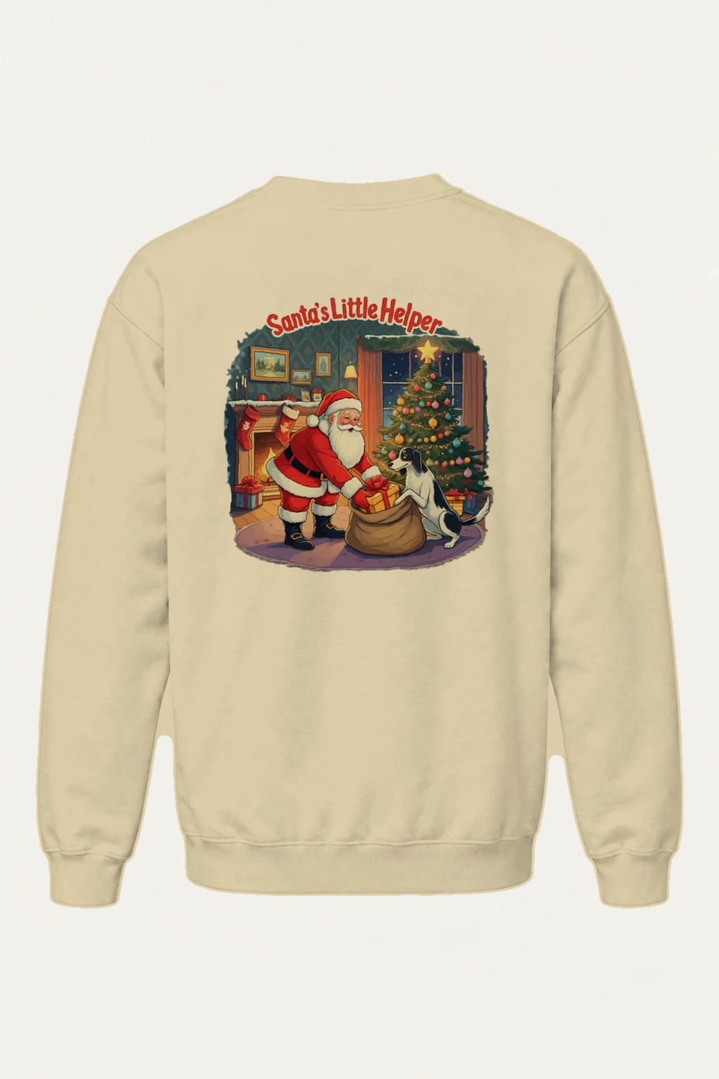 "Santa’s Little Helper" Heavy Blend Unisex Crewneck Sweatshirt | Gildan 18000