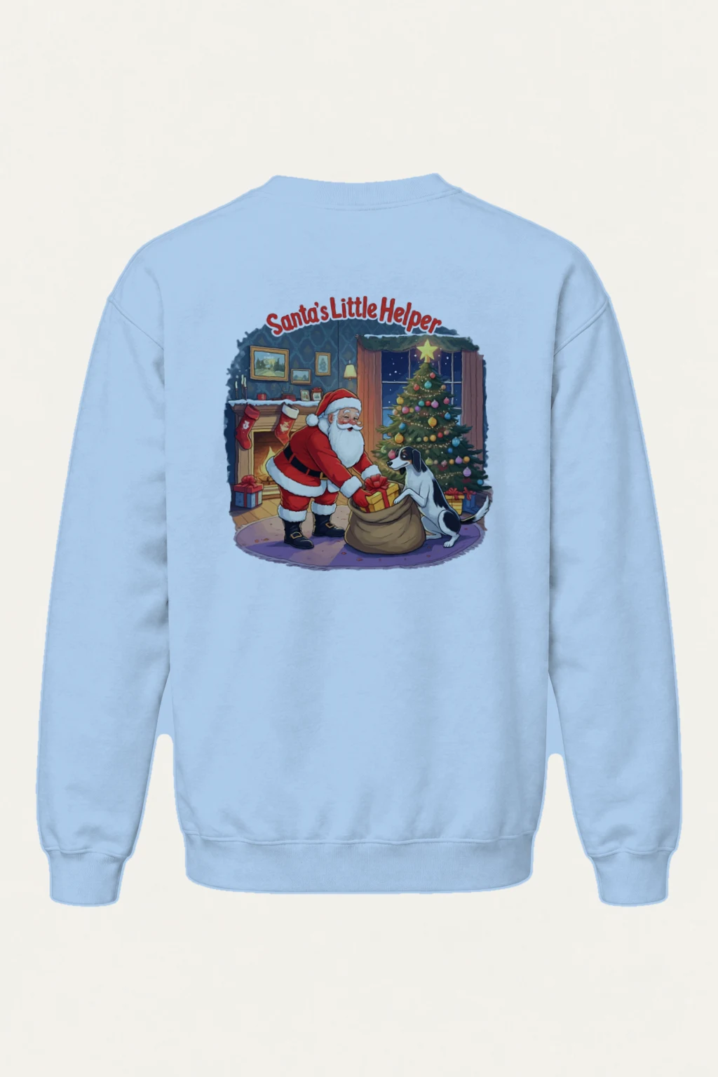 "Santa’s Little Helper" Heavy Blend Unisex Crewneck Sweatshirt | Gildan 18000