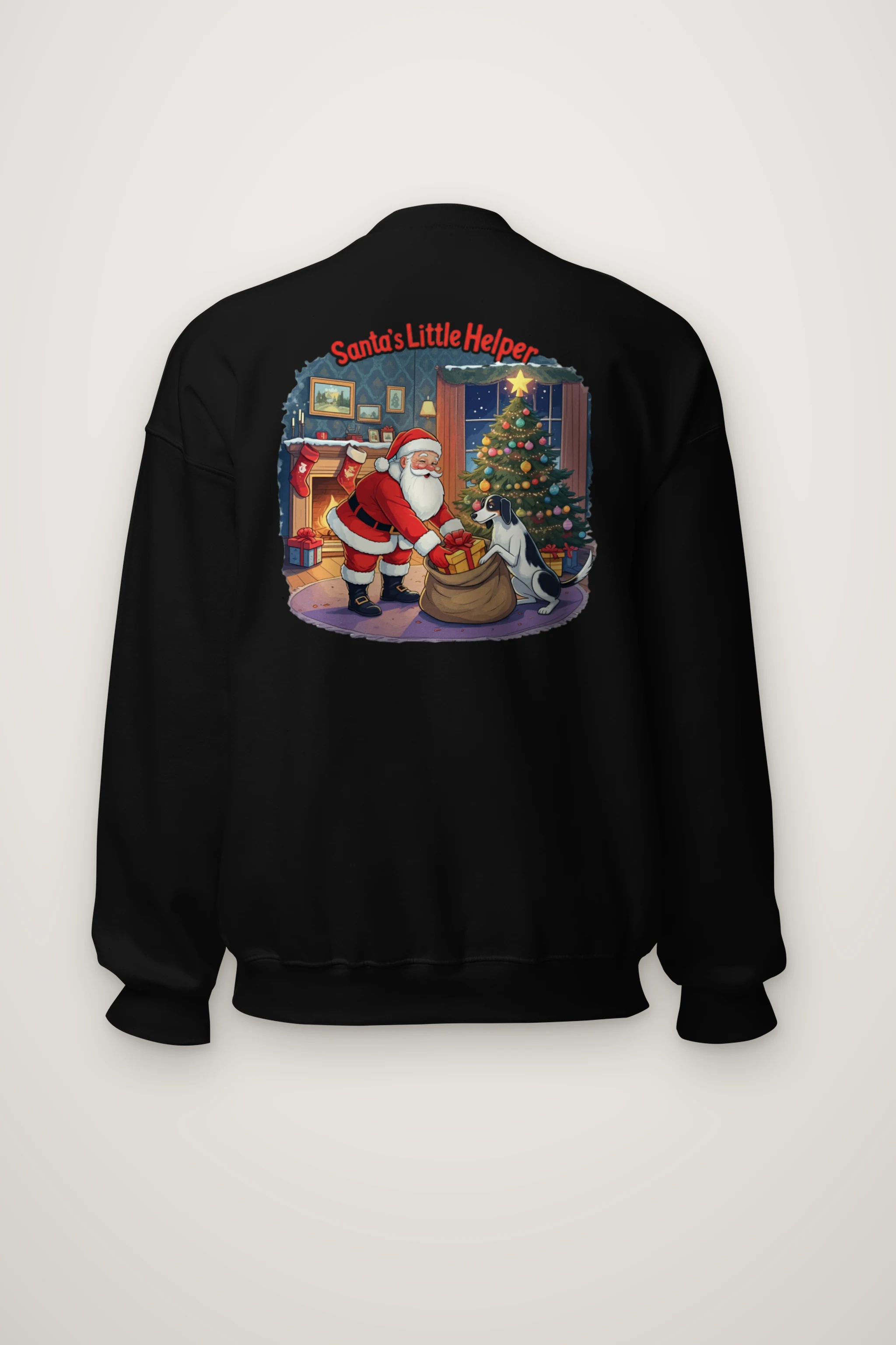"Santa’s Little Helper" Heavy Blend Unisex Crewneck Sweatshirt