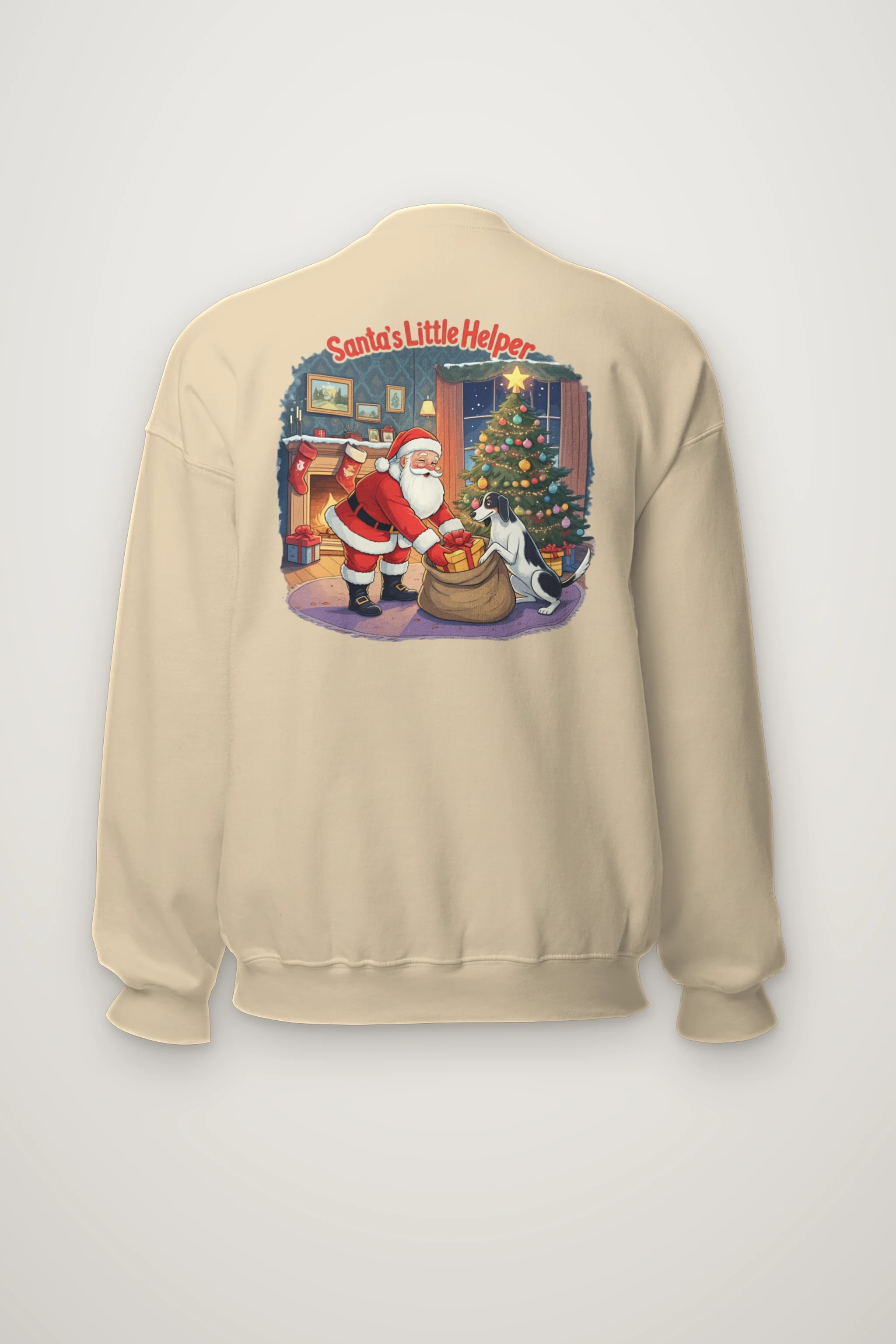 "Santa’s Little Helper" Heavy Blend Unisex Crewneck Sweatshirt
