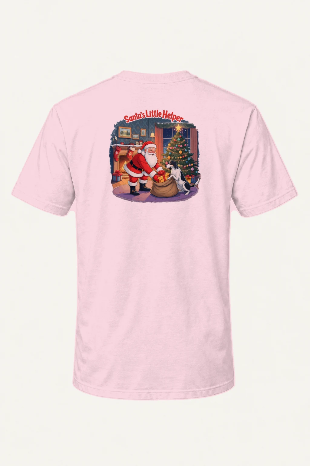 "Santa's Little Helper" Heavyweight Unisex Crewneck T-shirt | Gildan 5000
