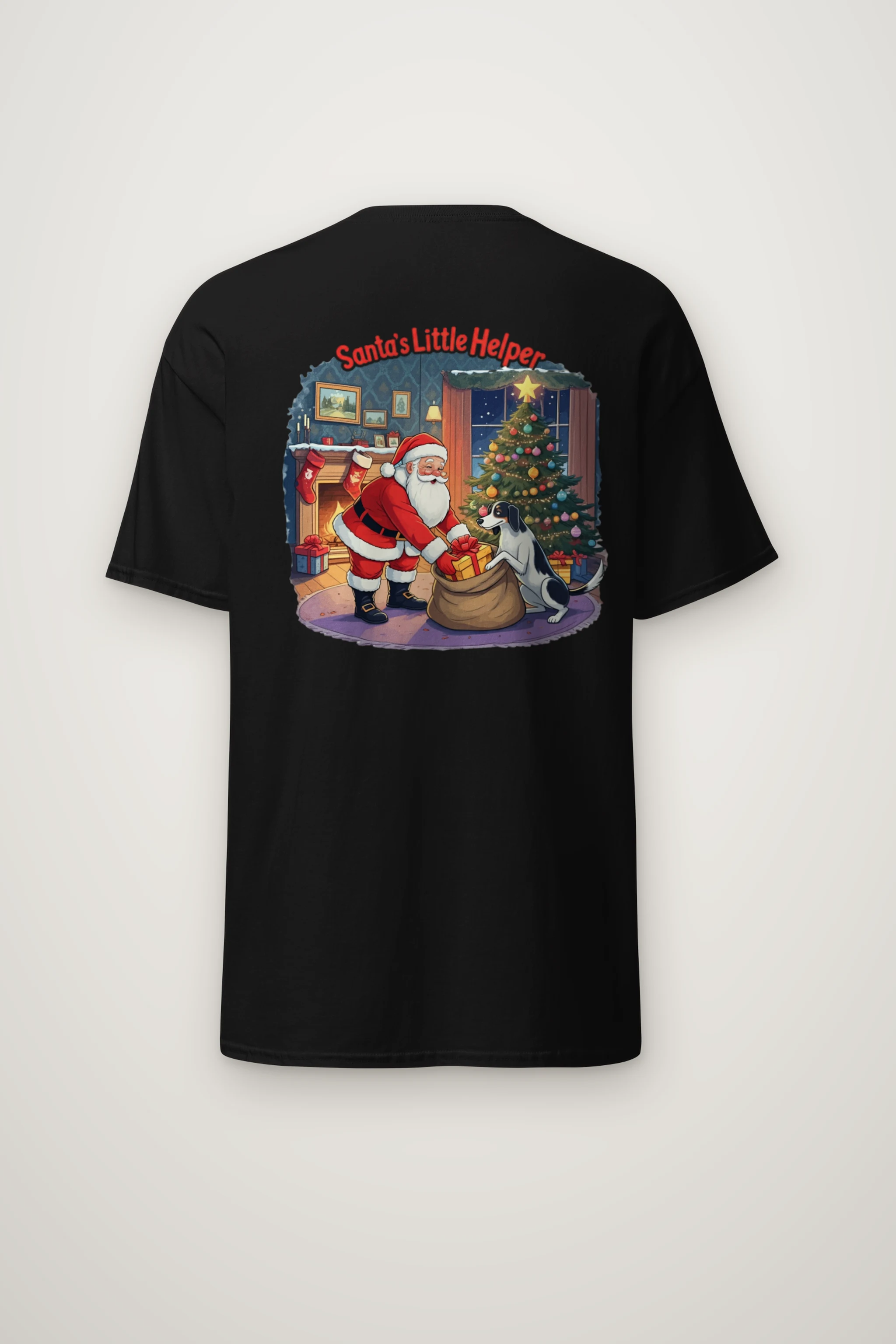 "Santa's Little Helper" Heavyweight Unisex Crewneck T-shirt