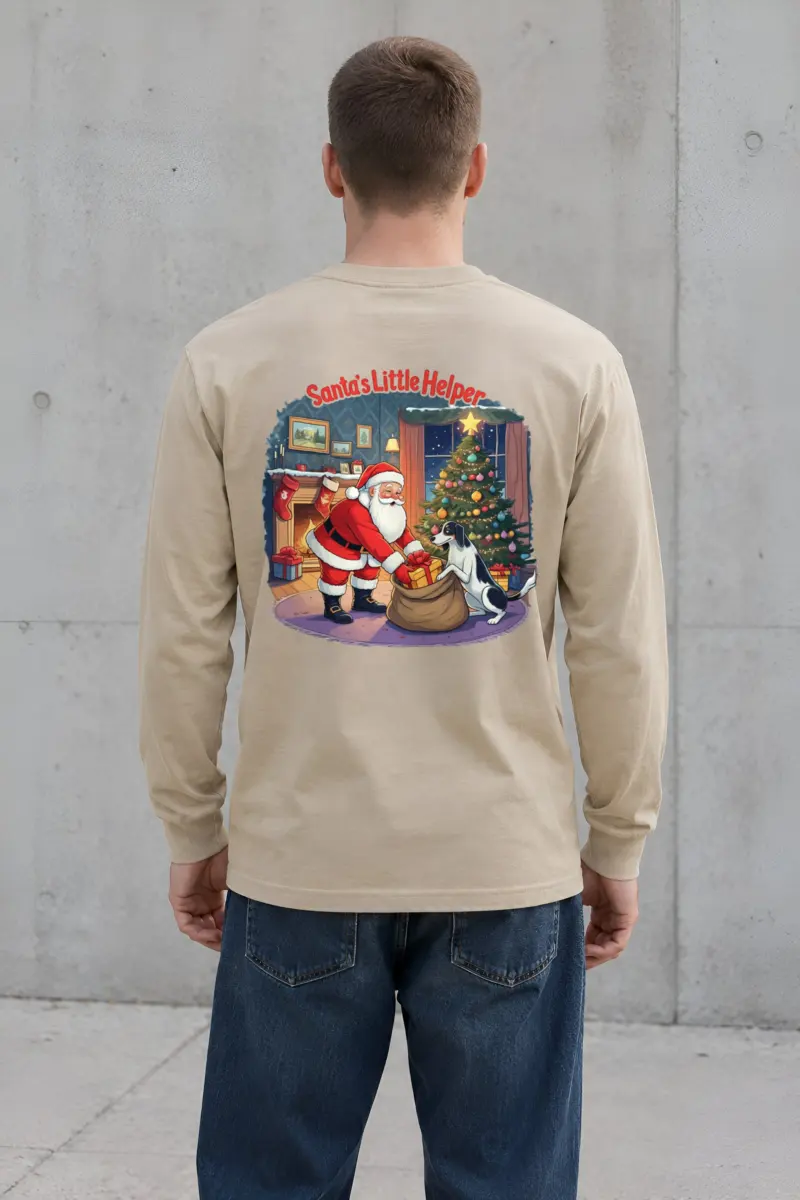 "Santa's Little Helper" Unisex Longsleeve T-shirt