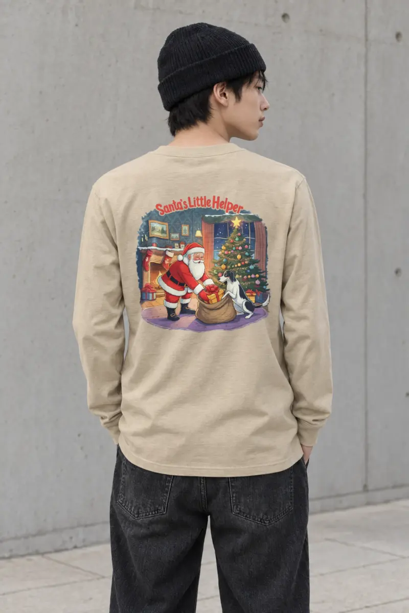 "Santa's Little Helper" Unisex Longsleeve T-shirt