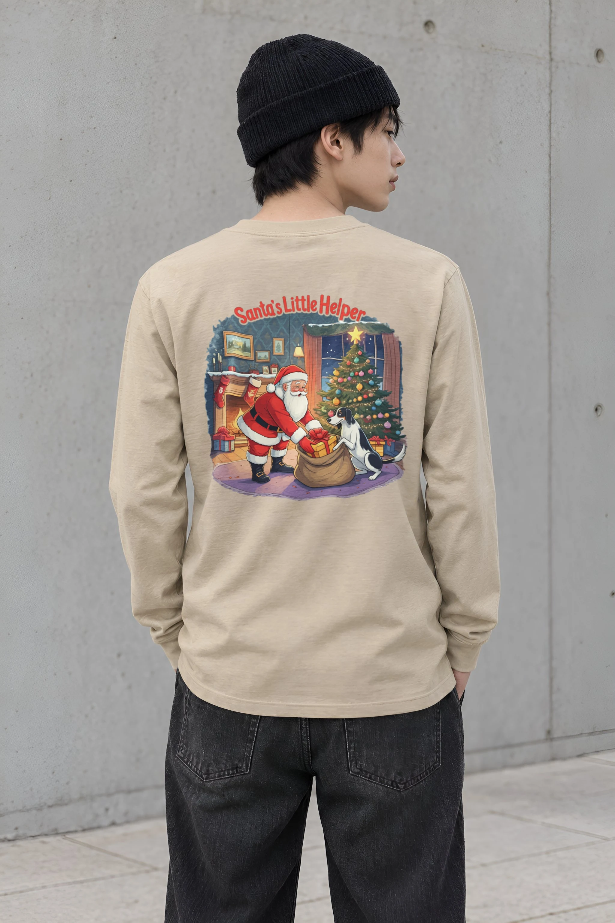 "Santa's Little Helper" Unisex Longsleeve T-shirt