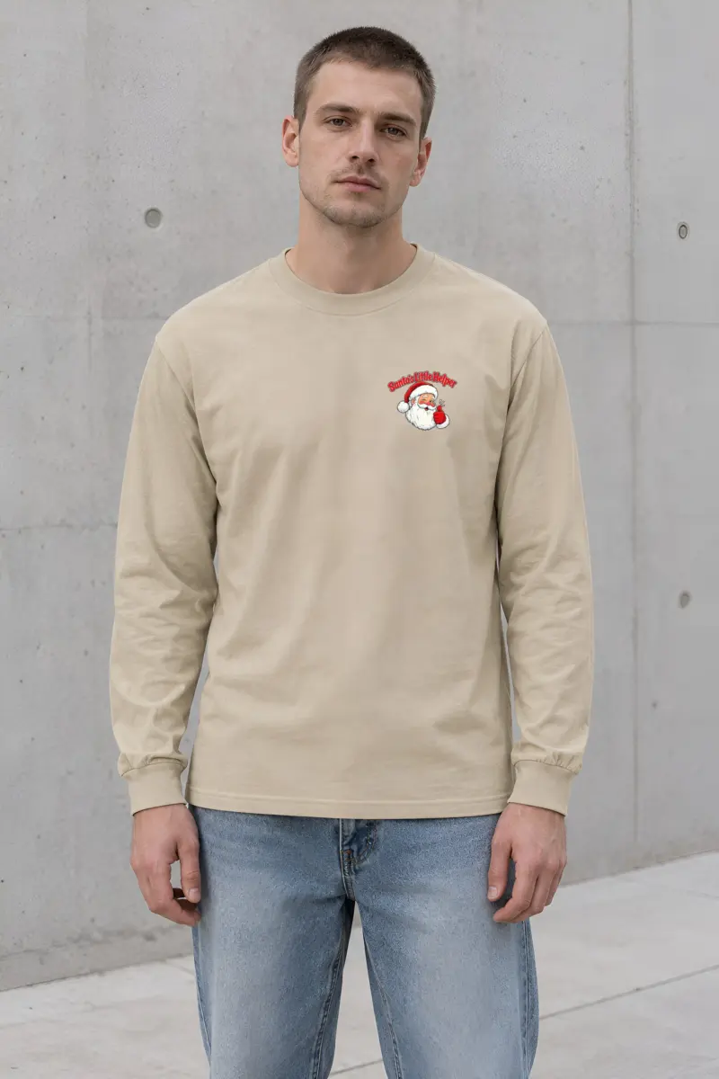 "Santa's Little Helper" Unisex Longsleeve T-shirt