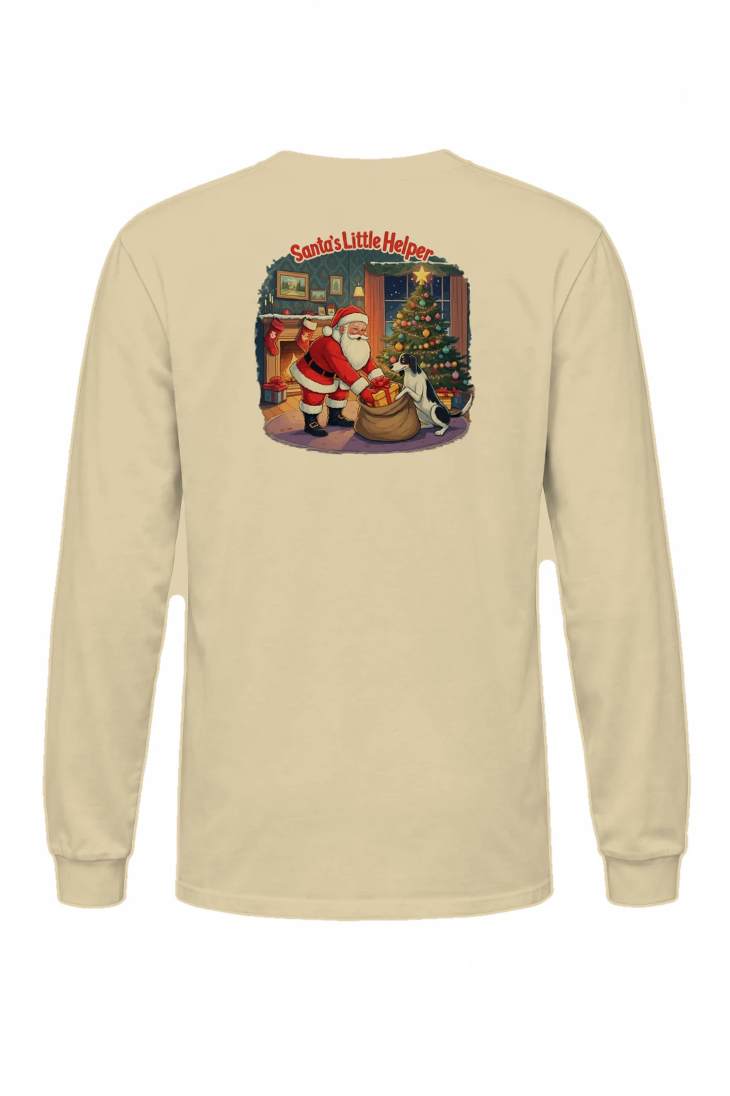 "Santa's Little Helper" Unisex Longsleeve T-shirt | Gildan 2400