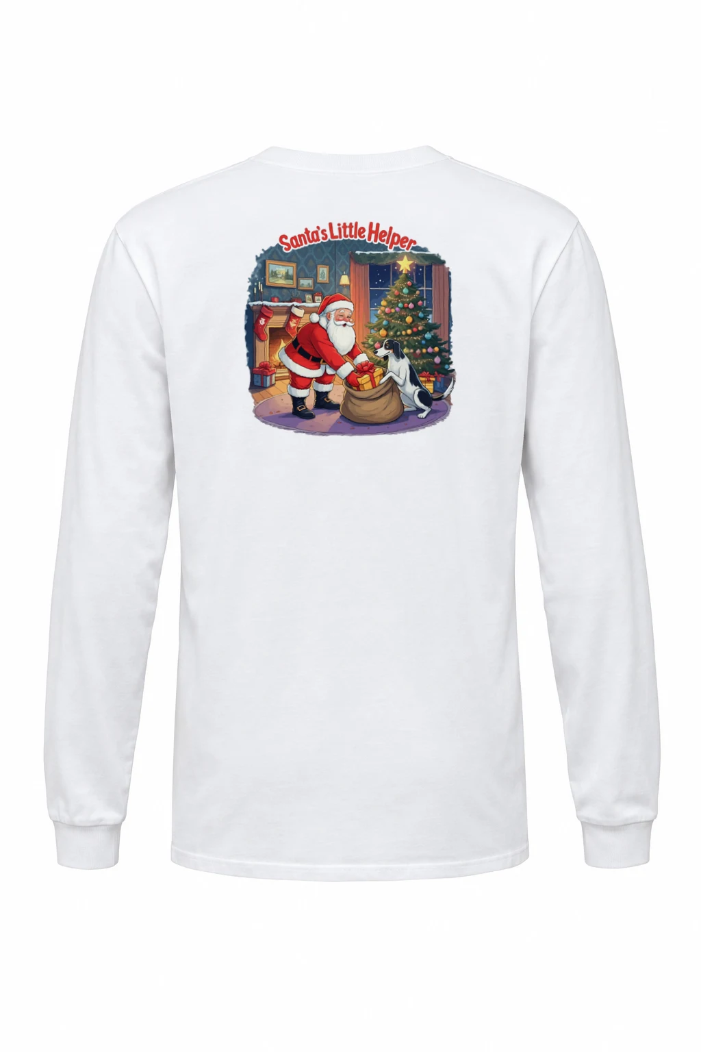 "Santa's Little Helper" Unisex Longsleeve T-shirt | Gildan 2400
