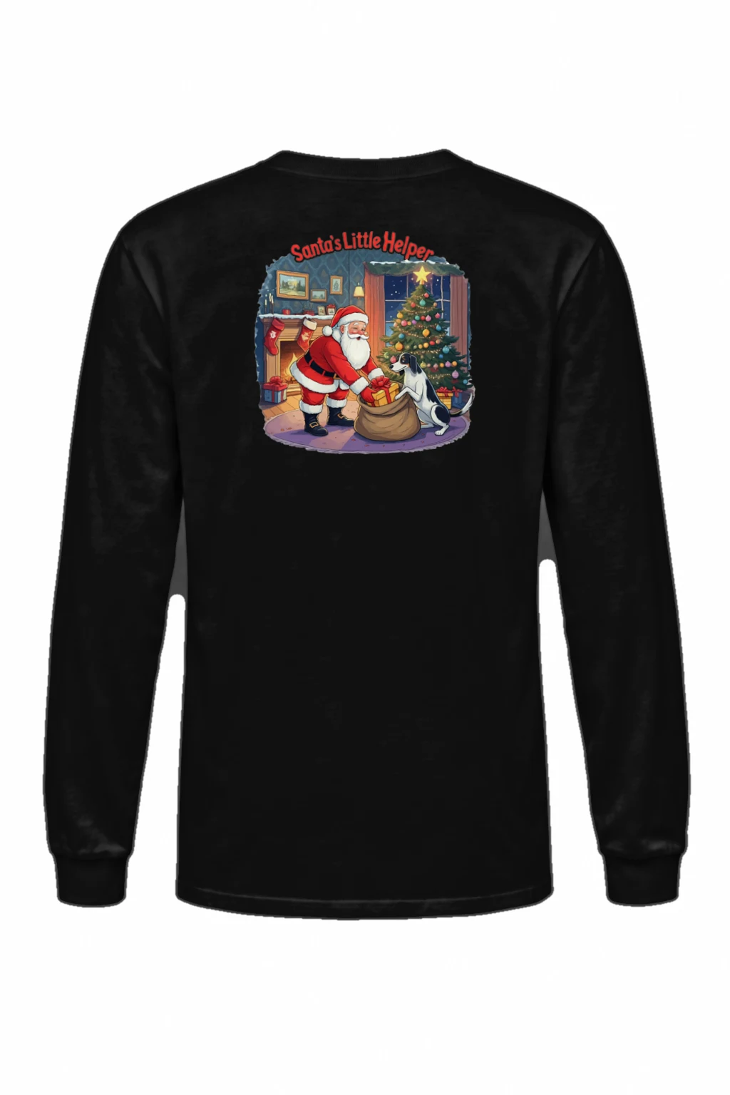 "Santa's Little Helper" Unisex Longsleeve T-shirt | Gildan 2400