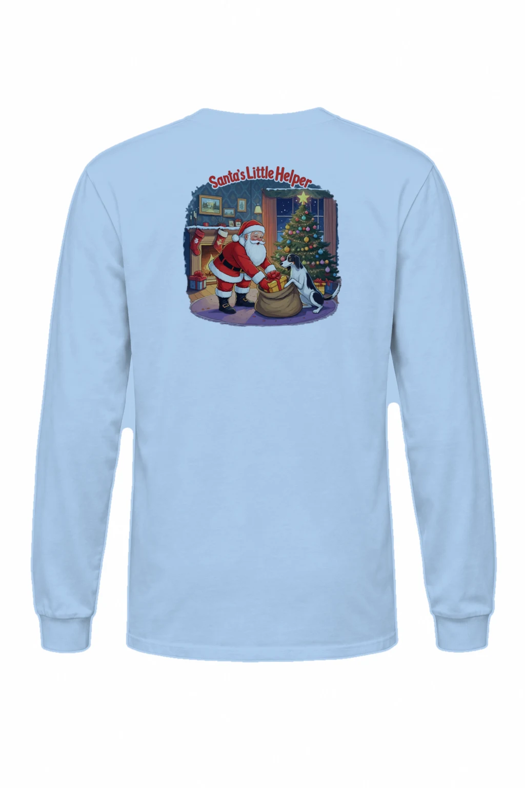 "Santa's Little Helper" Unisex Longsleeve T-shirt | Gildan 2400