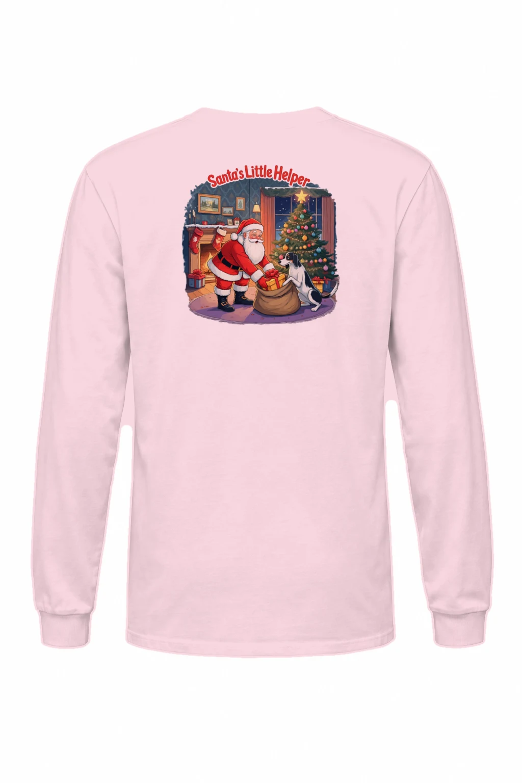 "Santa's Little Helper" Unisex Longsleeve T-shirt | Gildan 2400