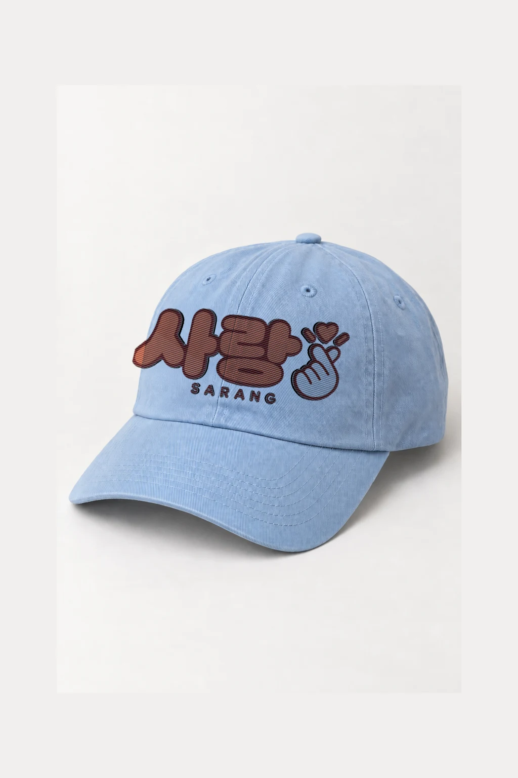 "Sarang Finger Heart" Classic Dad Hat · Embroidered | Yupoong 6245CM