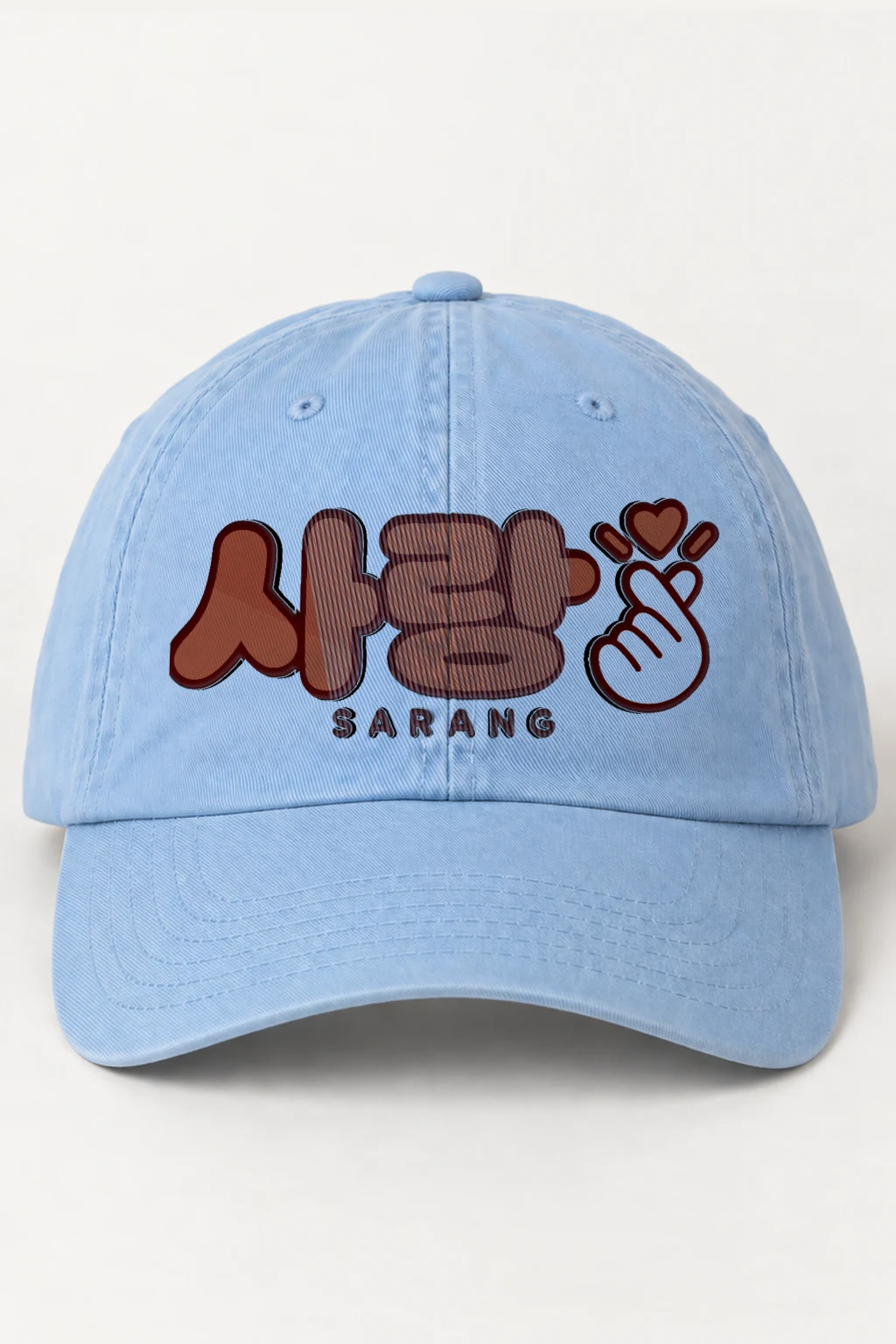 "Sarang Finger Heart" Classic Dad Hat · Embroidered | Yupoong 6245CM