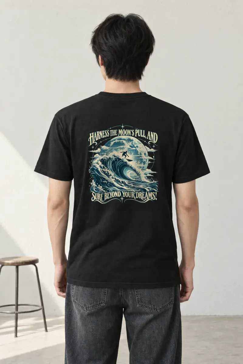 "Sasquatch Swell" Heavyweight Unisex Crewneck T-shirt