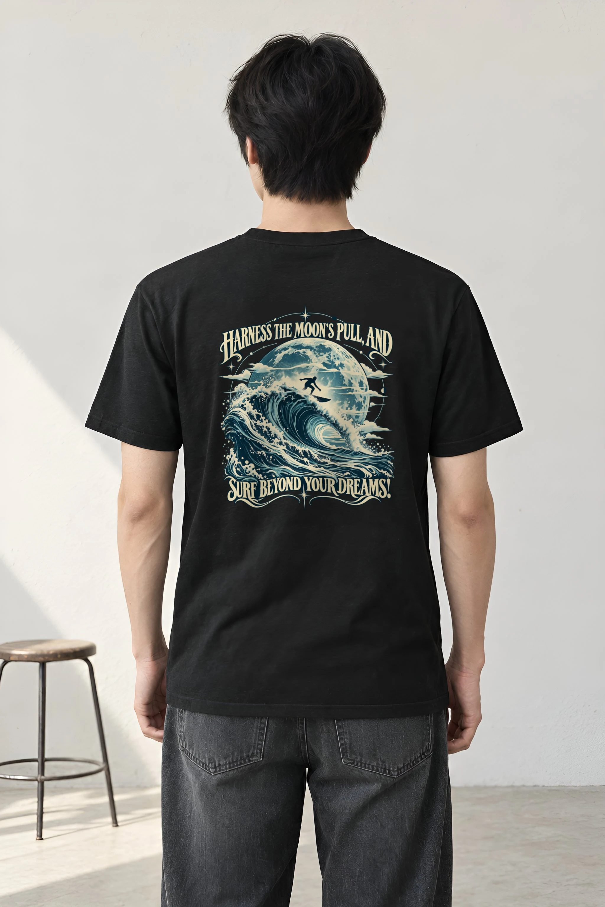 "Sasquatch Swell" Heavyweight Unisex Crewneck T-shirt