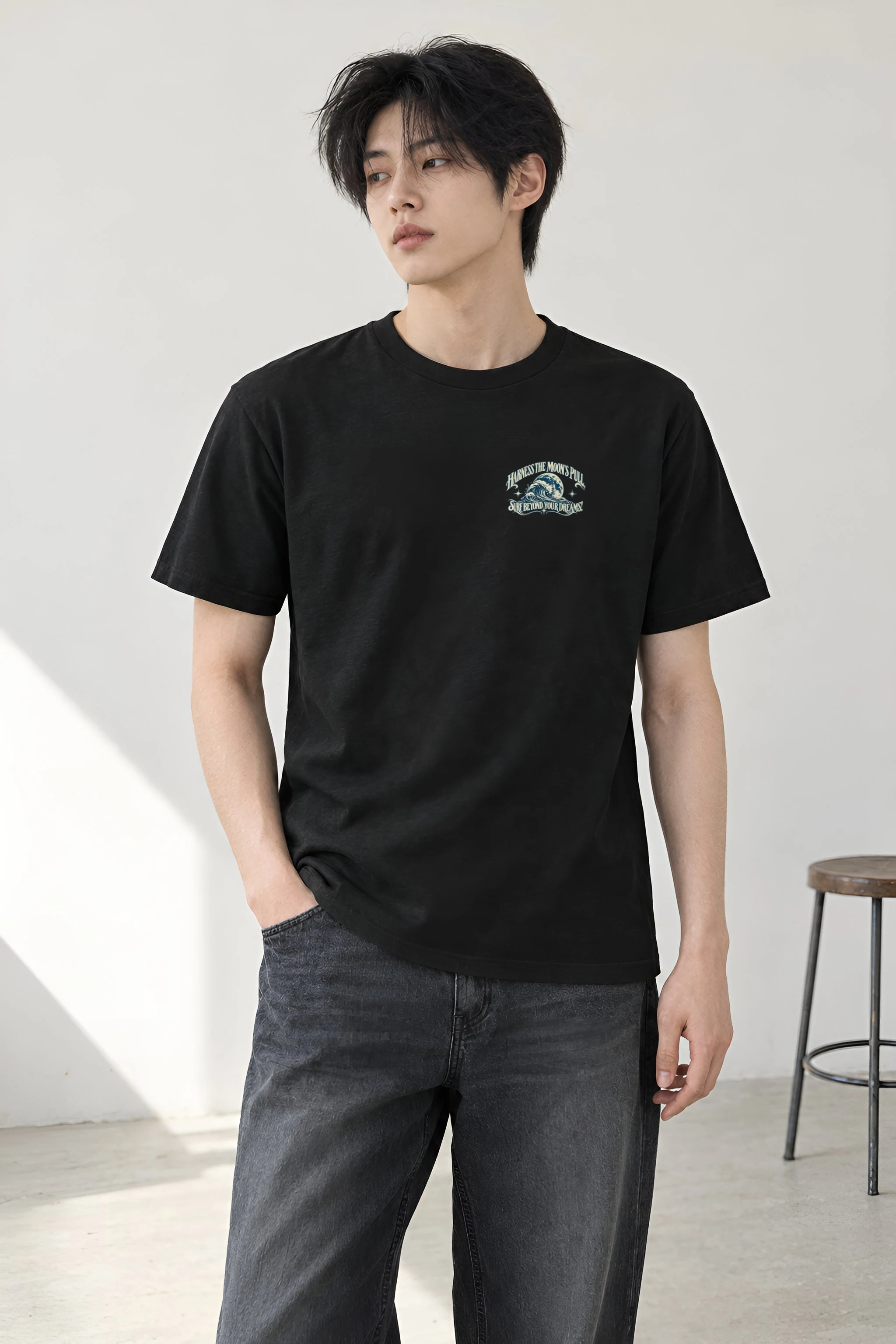 "Sasquatch Swell" Heavyweight Unisex Crewneck T-shirt