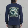 "Moonlit Wave Rider" Unisex Longsleeve T-shirt | Gildan 2400