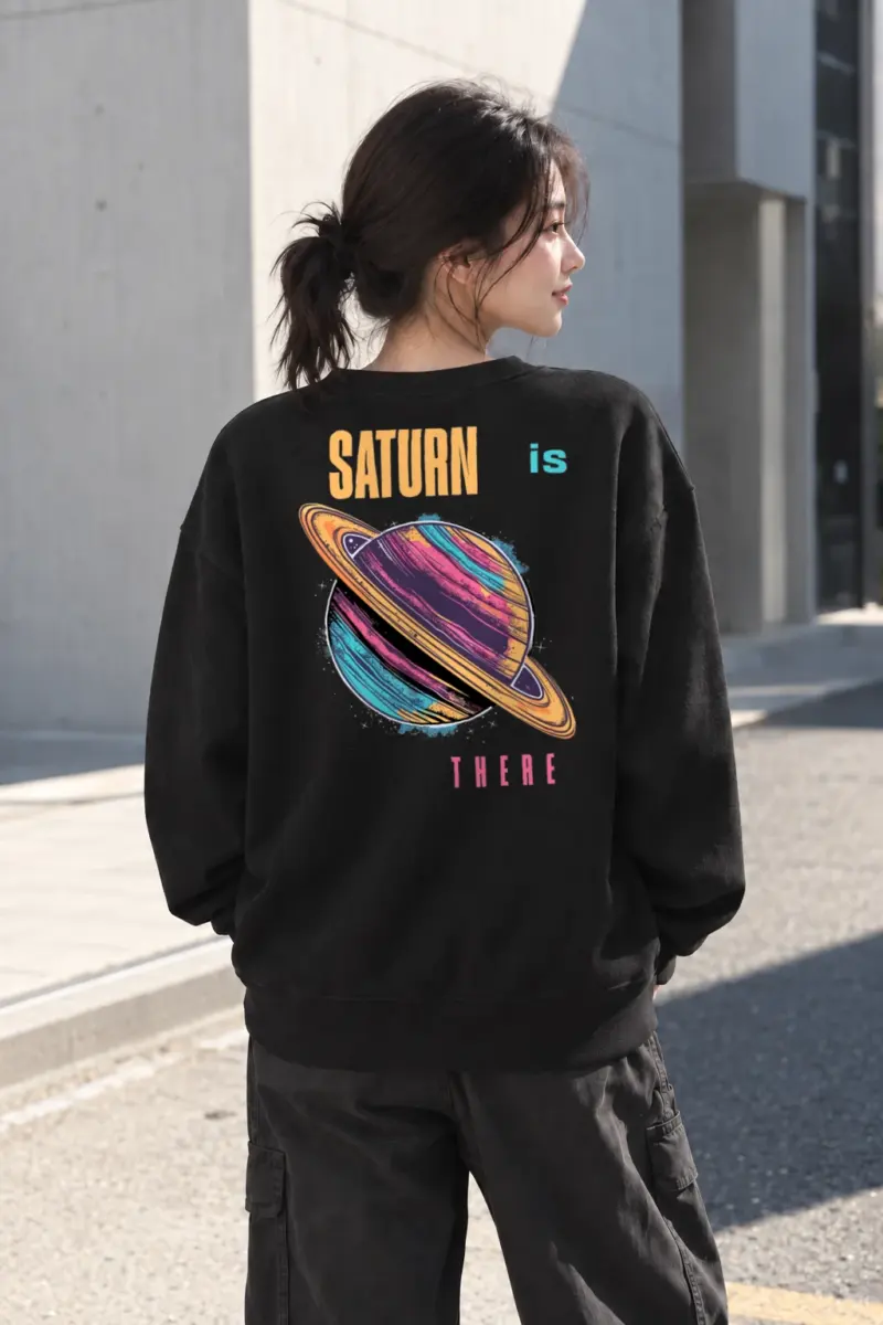 "Saturn Is There" Heavy Blend Unisex Crewneck Sweatshirt | Gildan 18000