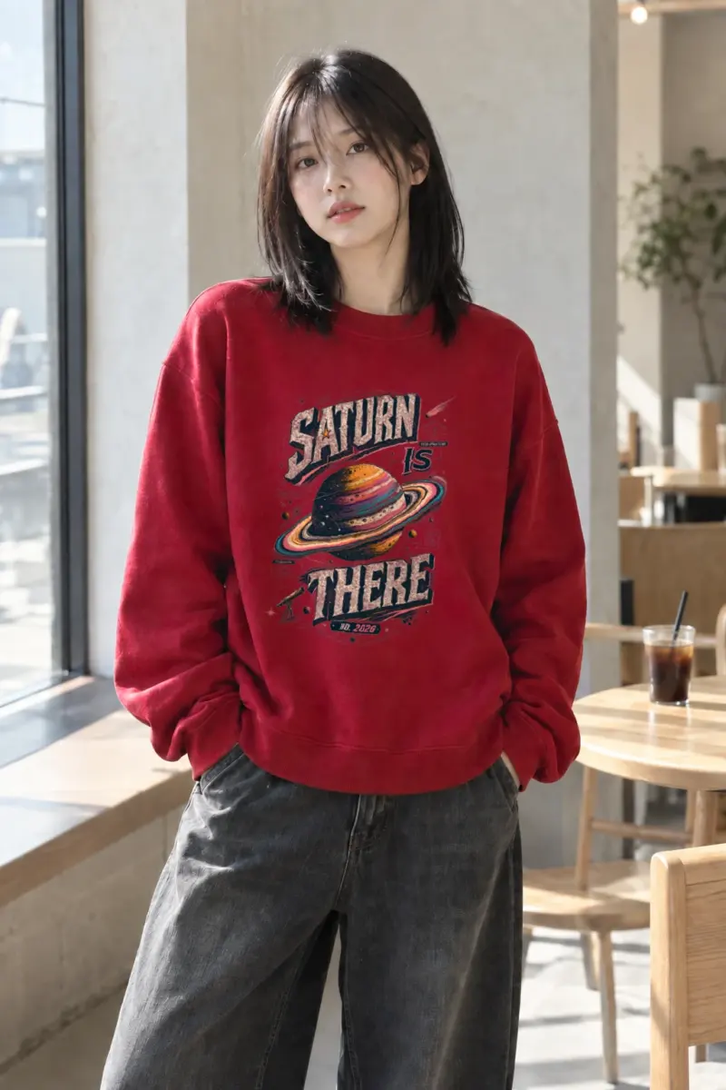 "Saturn Is There" Heavy Blend Unisex Crewneck Sweatshirt | Gildan 18000