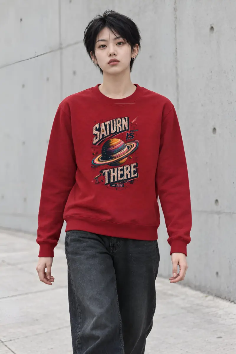 "Saturn Is There" Heavy Blend Unisex Crewneck Sweatshirt