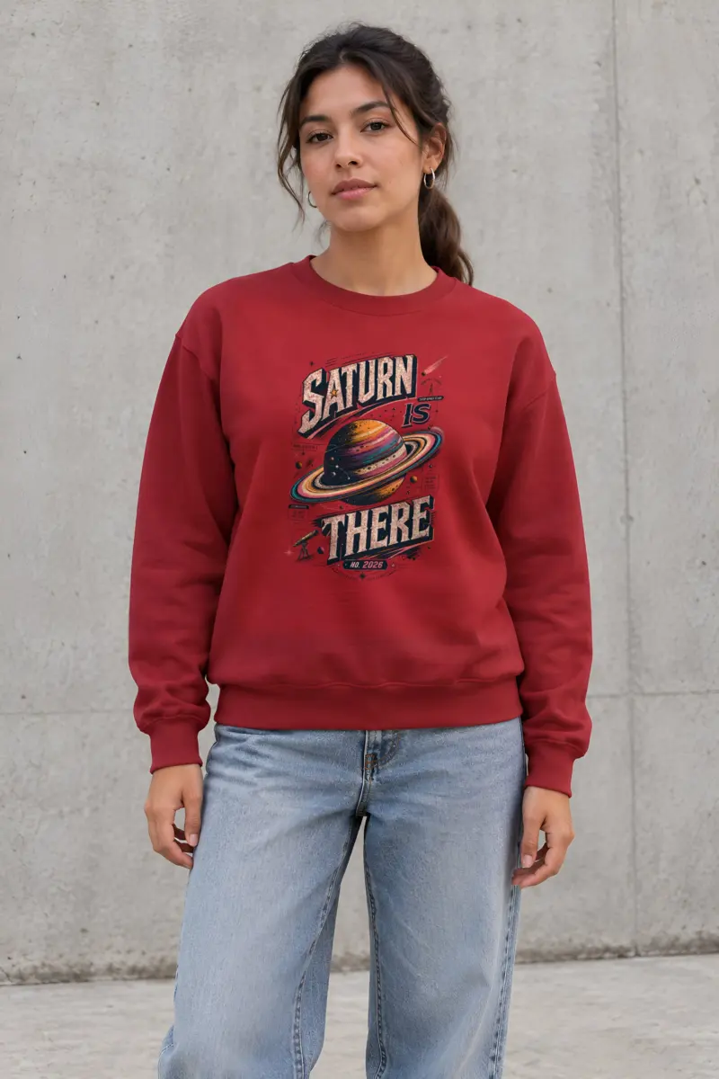 "Saturn Is There" Heavy Blend Unisex Crewneck Sweatshirt