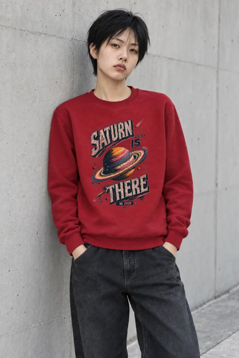 "Saturn Is There" Heavy Blend Unisex Crewneck Sweatshirt