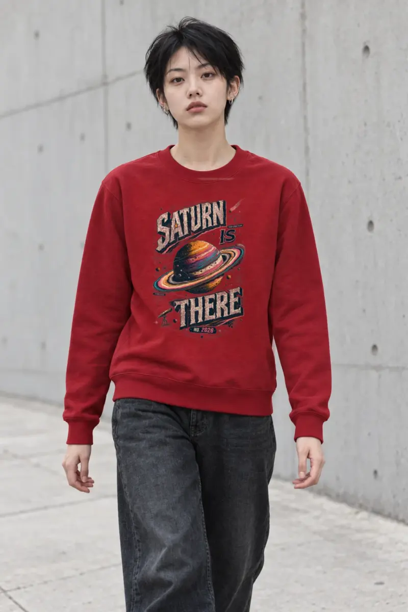 "Saturn Is There" Heavy Blend Unisex Crewneck Sweatshirt
