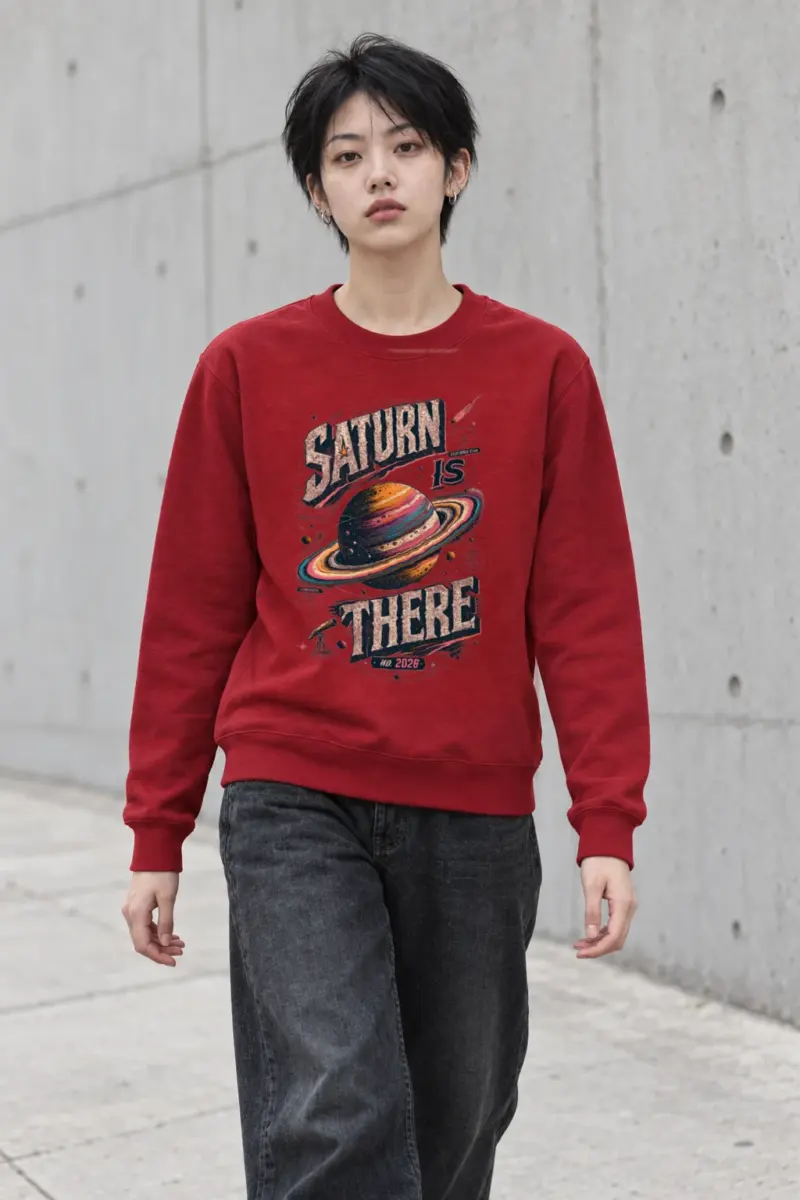 "Saturn Is There" Heavy Blend Unisex Crewneck Sweatshirt