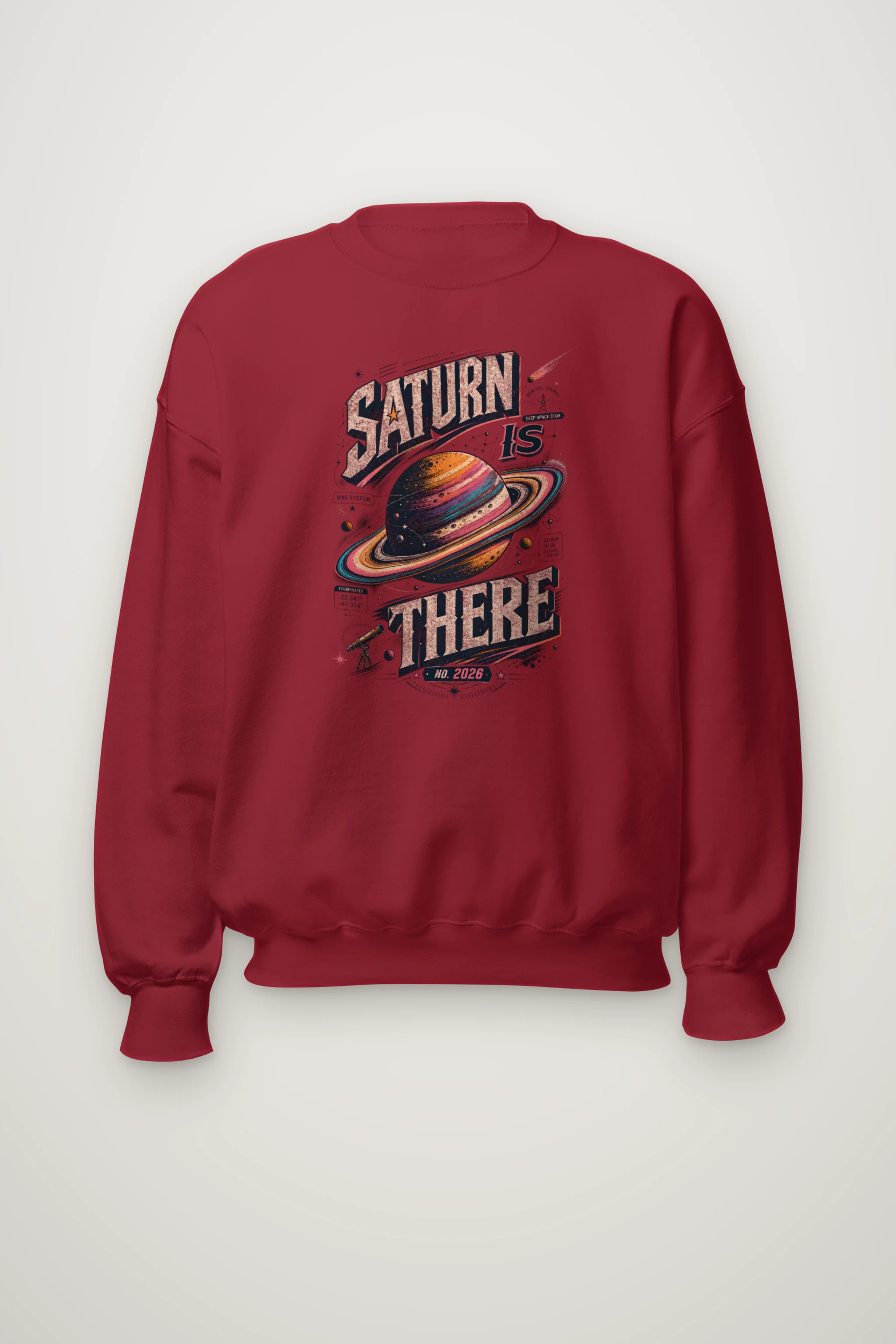 "Saturn Is There" Heavy Blend Unisex Crewneck Sweatshirt