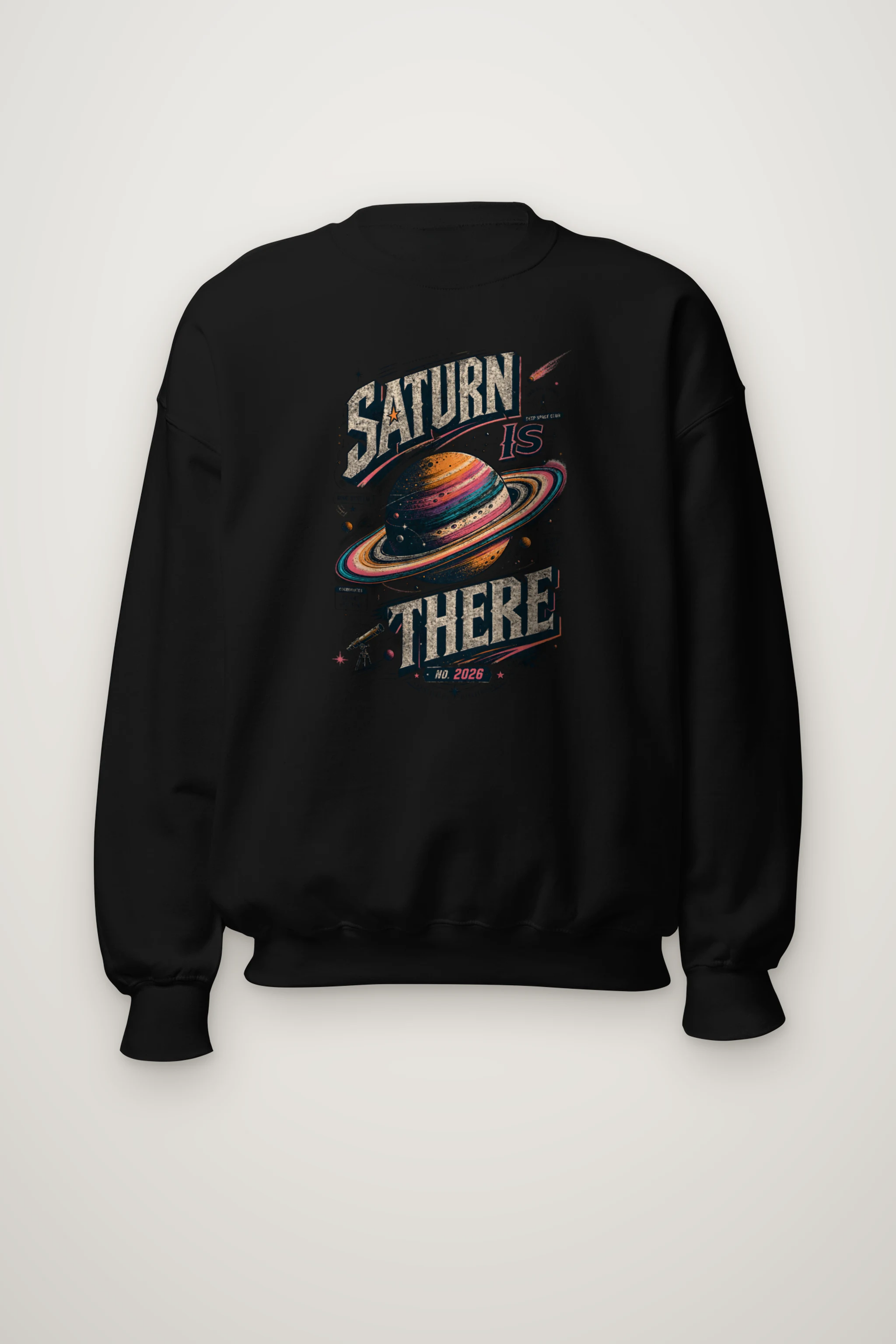"Saturn Is There" Heavy Blend Unisex Crewneck Sweatshirt