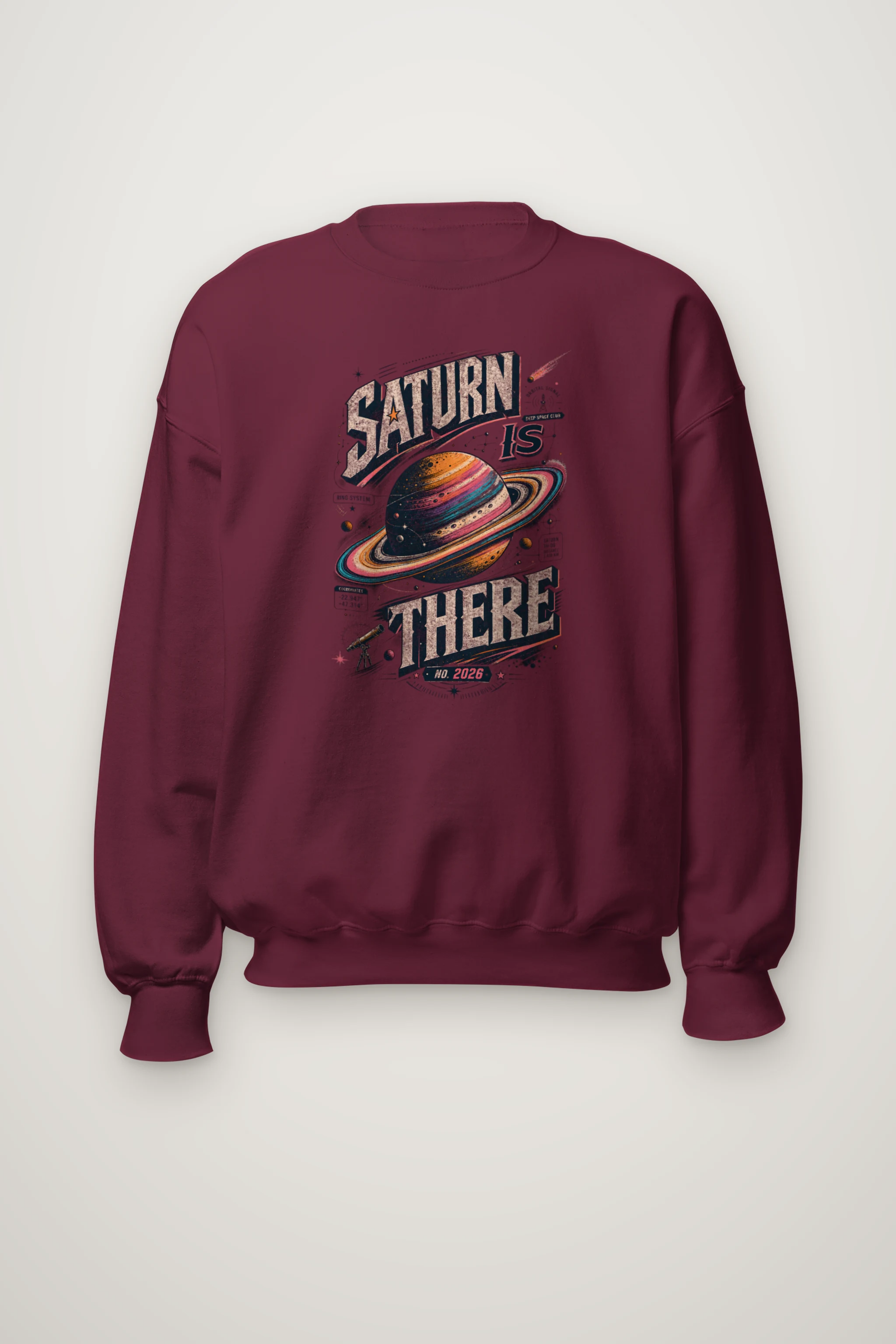 "Saturn Is There" Heavy Blend Unisex Crewneck Sweatshirt