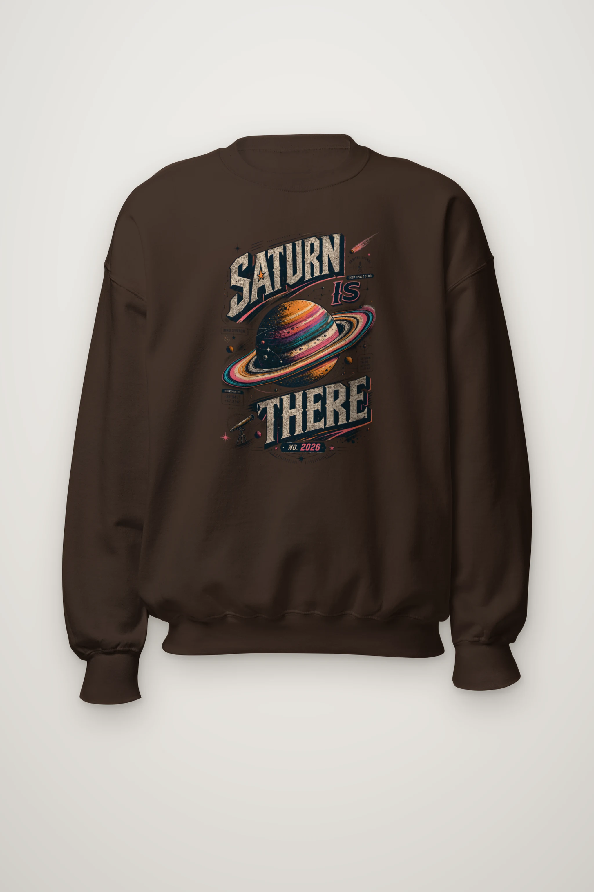 "Saturn Is There" Heavy Blend Unisex Crewneck Sweatshirt