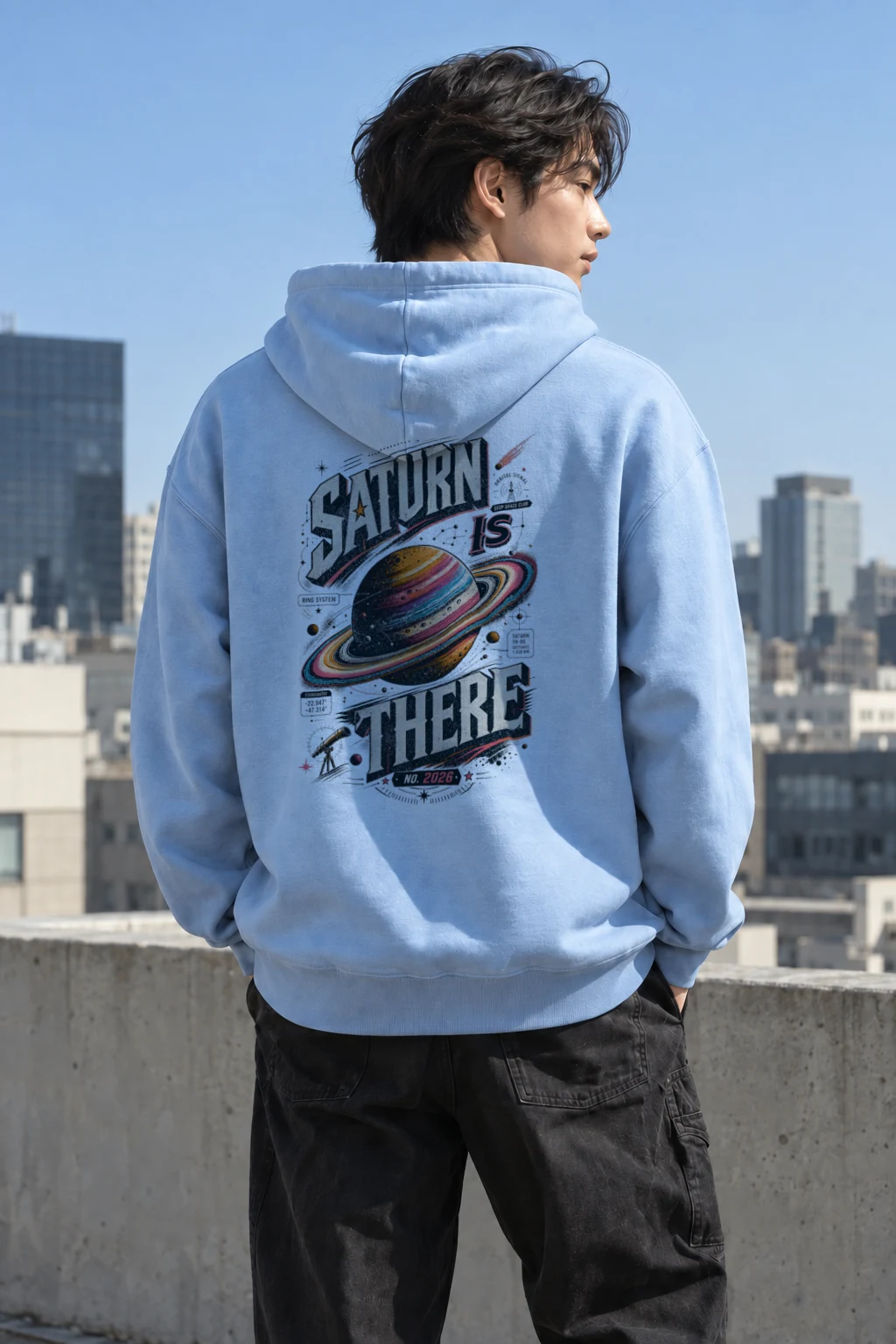 "Saturn Is There" Heavy Blend Unisex Pullover Hoodie | Gildan 18500