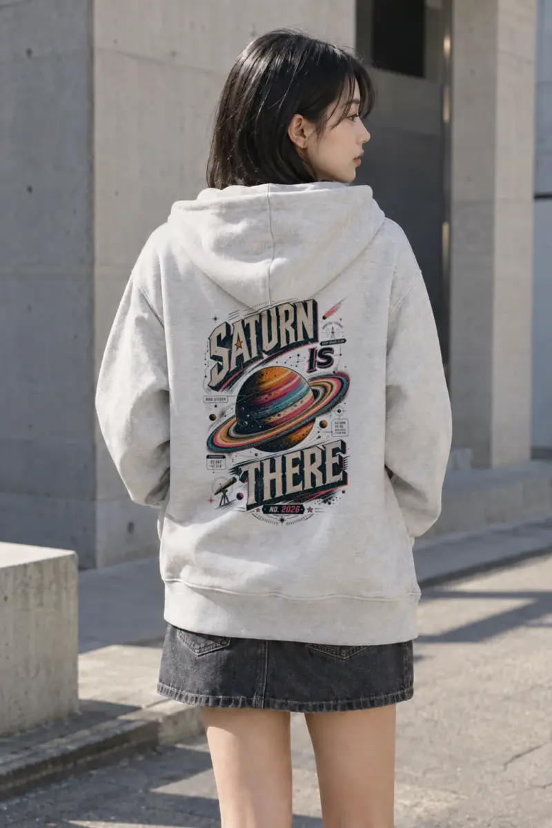 "Saturn Is There" Heavy Blend Unisex Pullover Hoodie | Gildan 18500