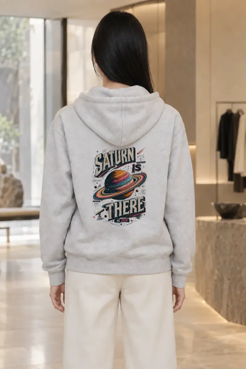 "Saturn Is There" Heavy Blend Unisex Pullover Hoodie | Gildan 18500
