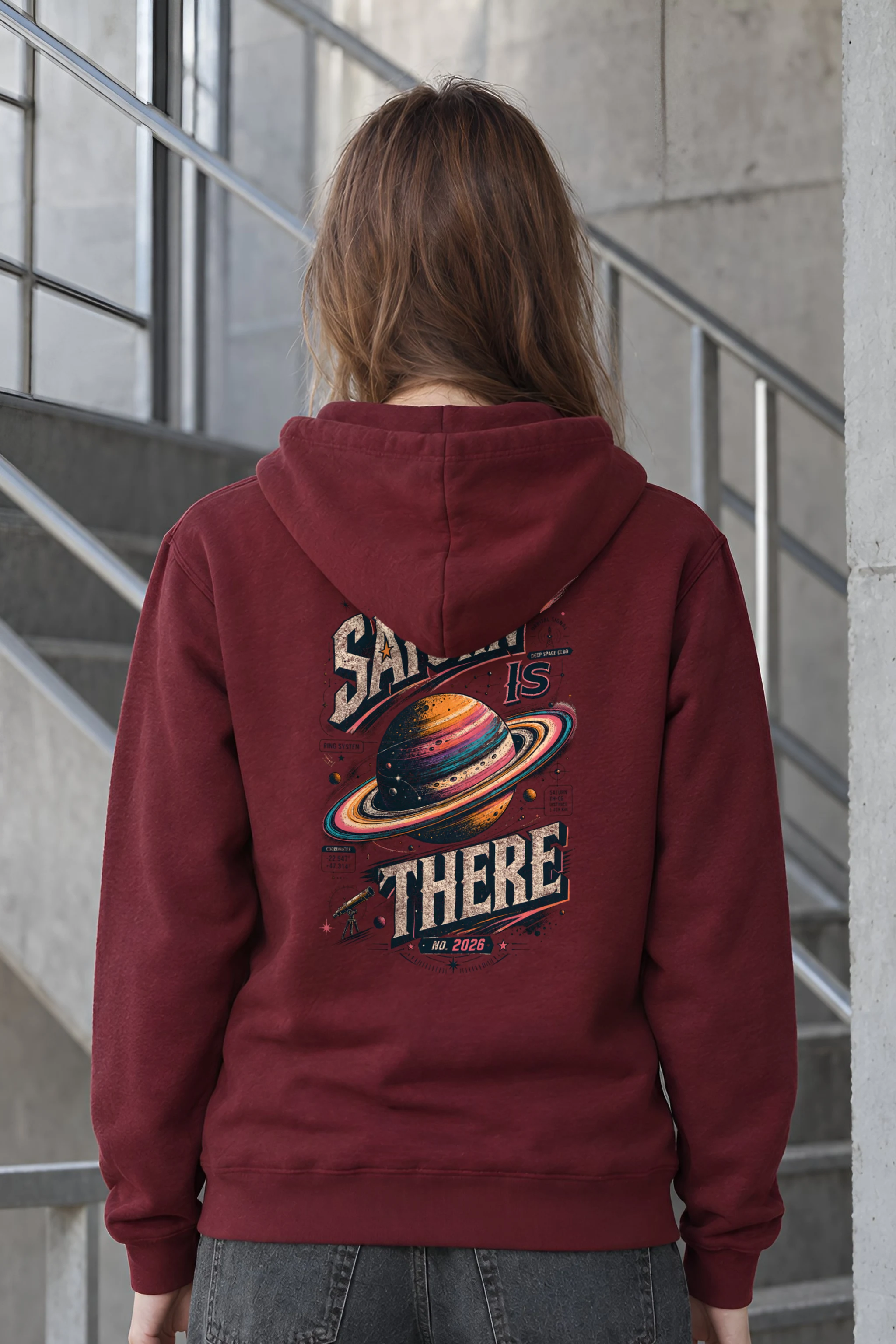 "Saturn Is There" Heavy Blend Unisex Pullover Hoodie