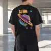 "Saturn Is There" Heavyweight Unisex Crewneck T-shirt | Gildan 5000