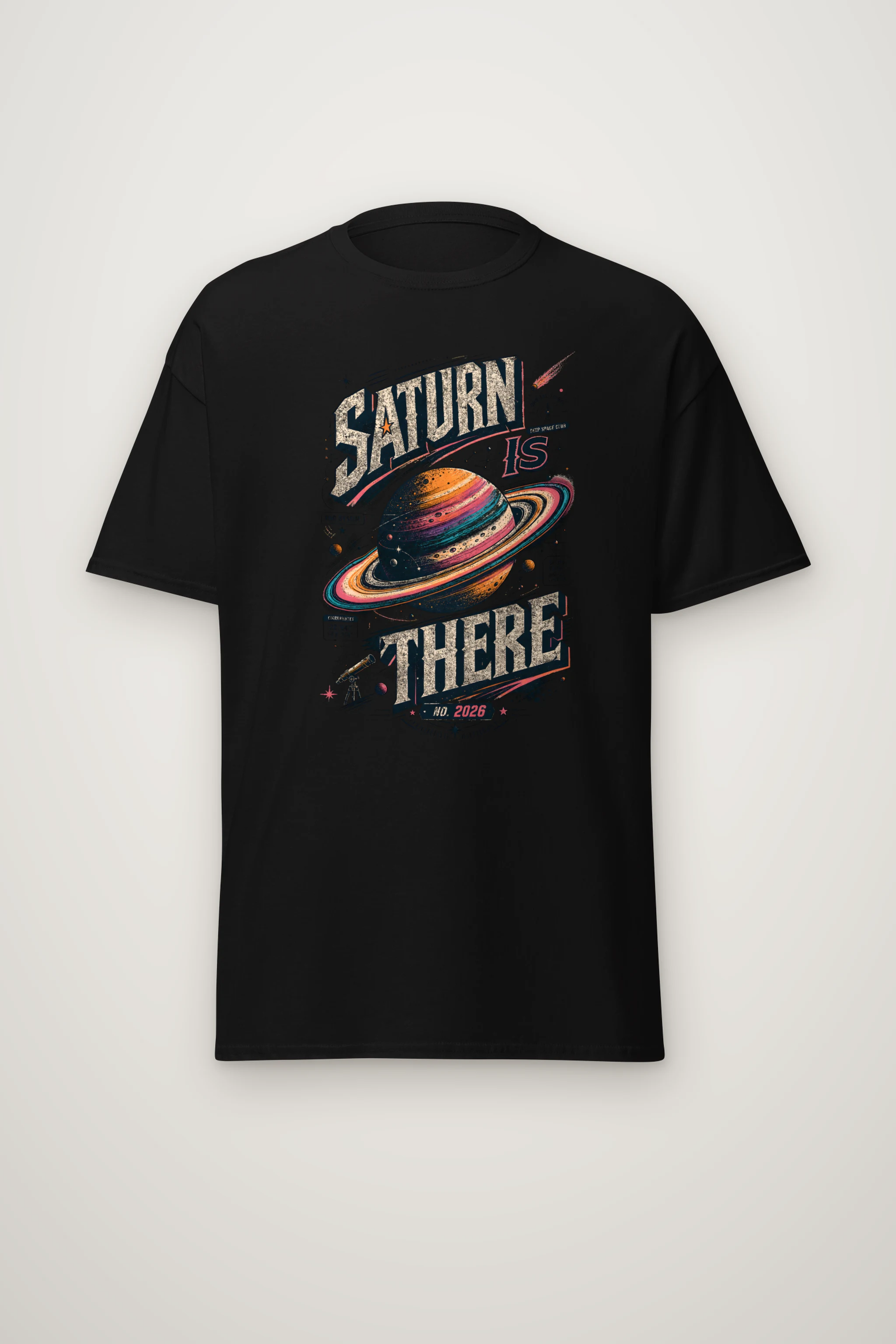 "Saturn Is There" Heavyweight Unisex Crewneck T-shirt