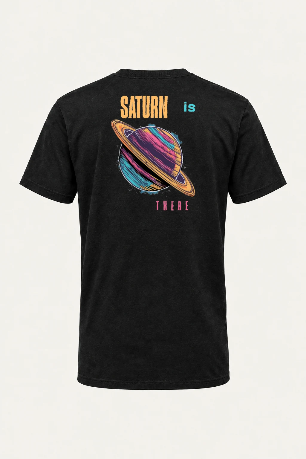 "Saturn Is There" Heavyweight Unisex Crewneck T-shirt | Gildan 5000